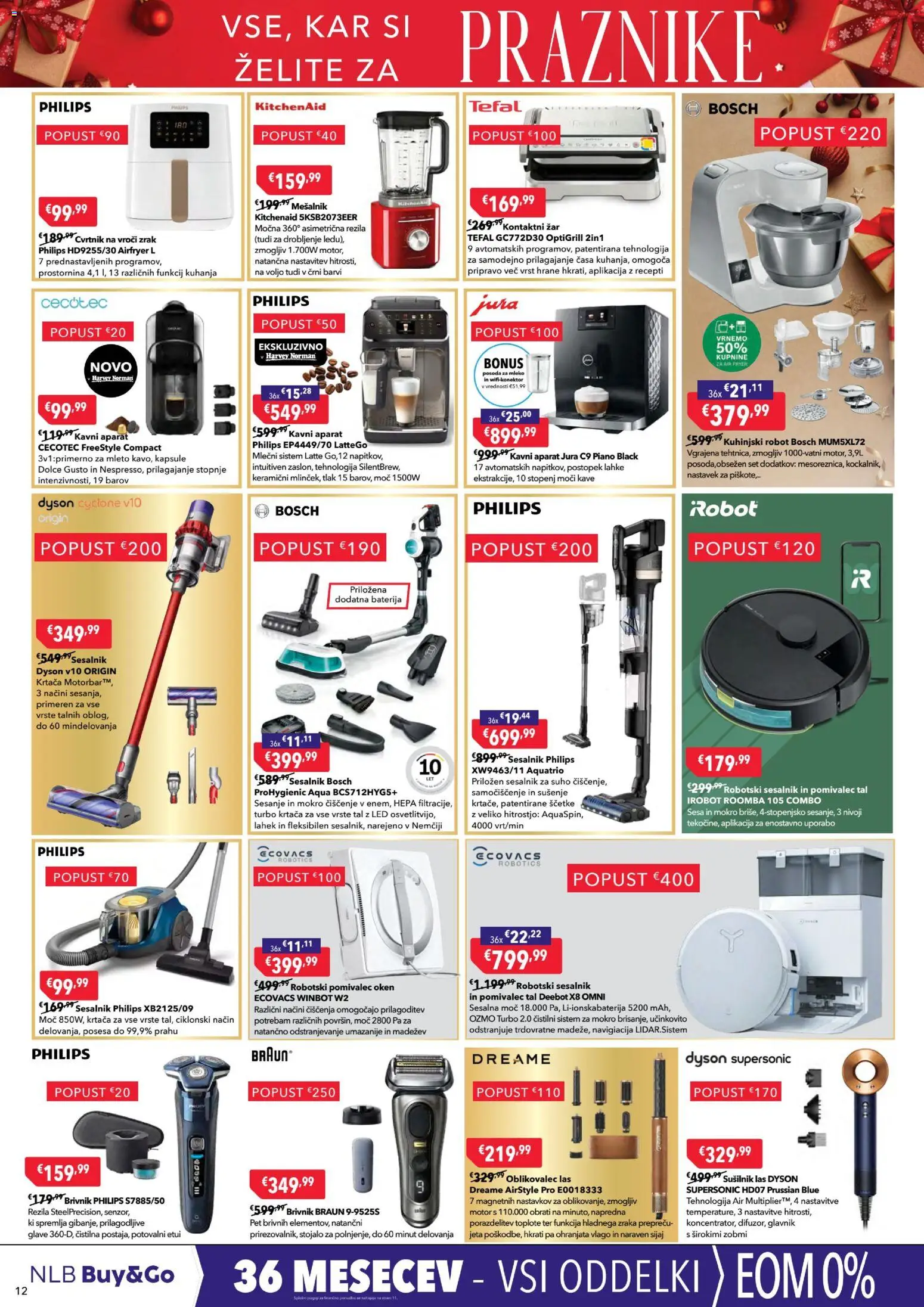Novi Harvey Norman katalog ponudbe – veljaven od 01.12.2025 | Stran: 12 | Izdelki: Baterija, Mesalnik, Mleko, Brivnik