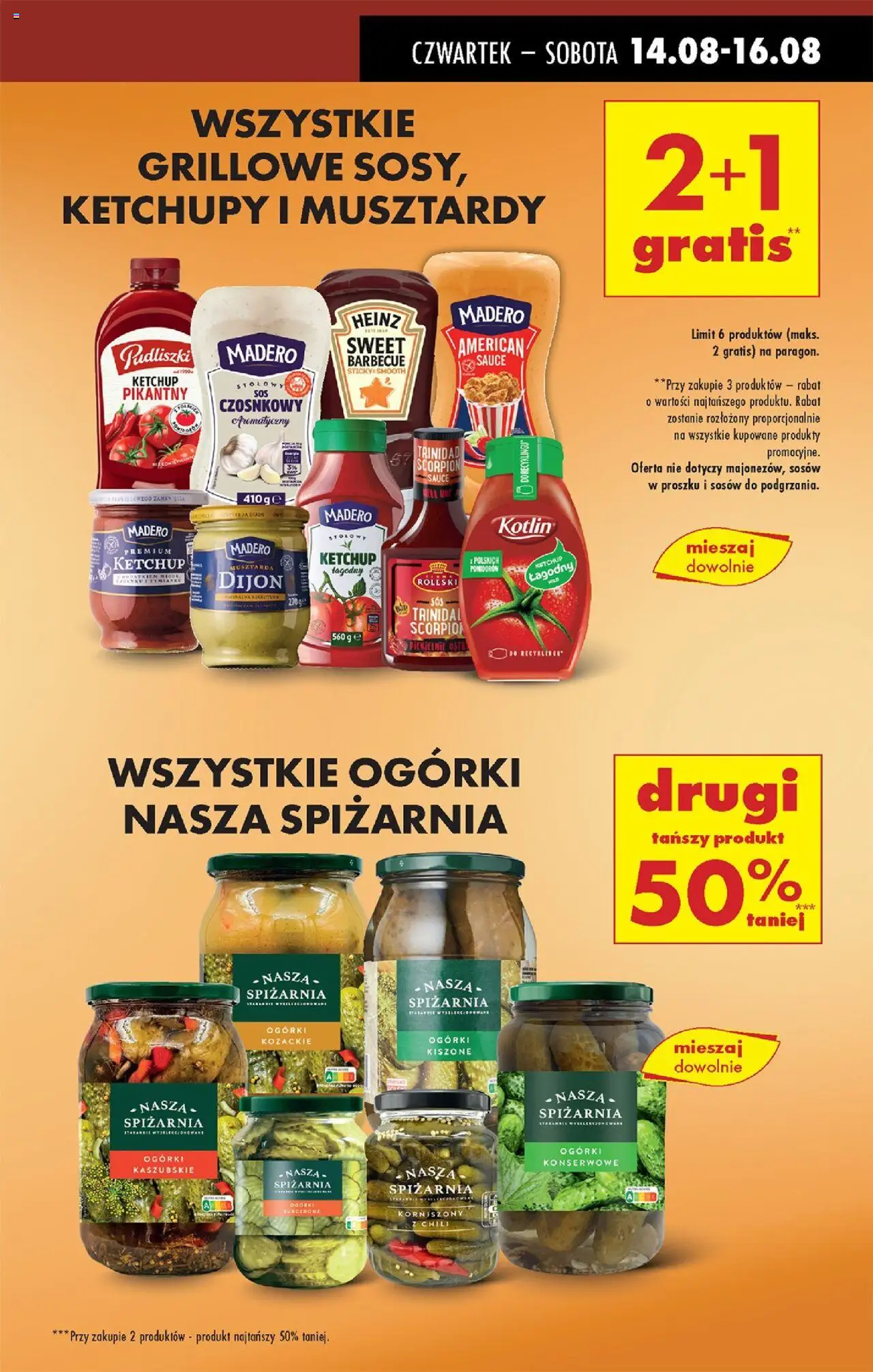 Biedronka gazetka - Oferta w tym tygodniu od 14.08.2025 | Strona: 9 | Produkty: Chili, Ogórki, Sos, Ogórki konserwowe