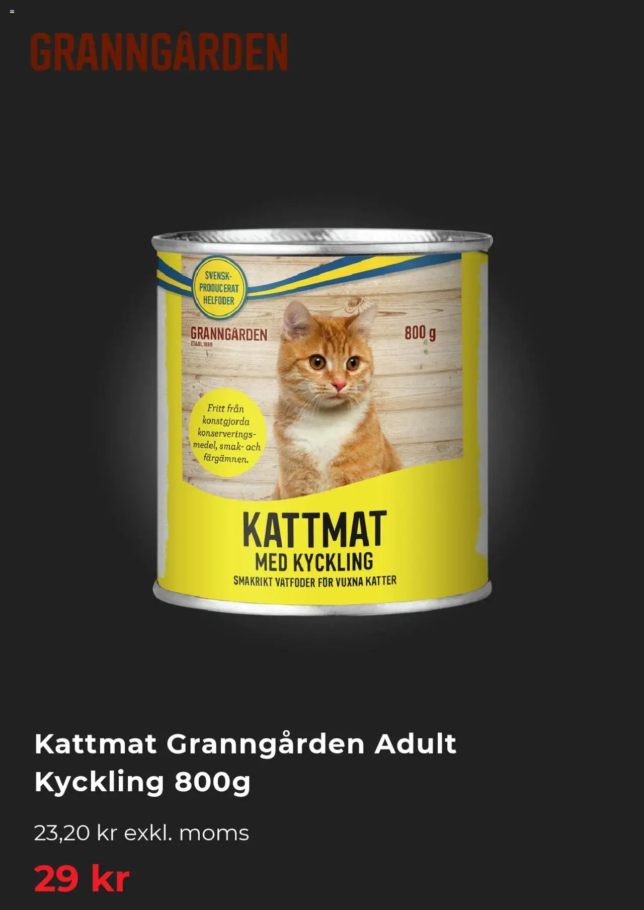 Granngården reklamblad aktuell från 01.07.2025 | Sida: 7 | Produkter: Kattmat