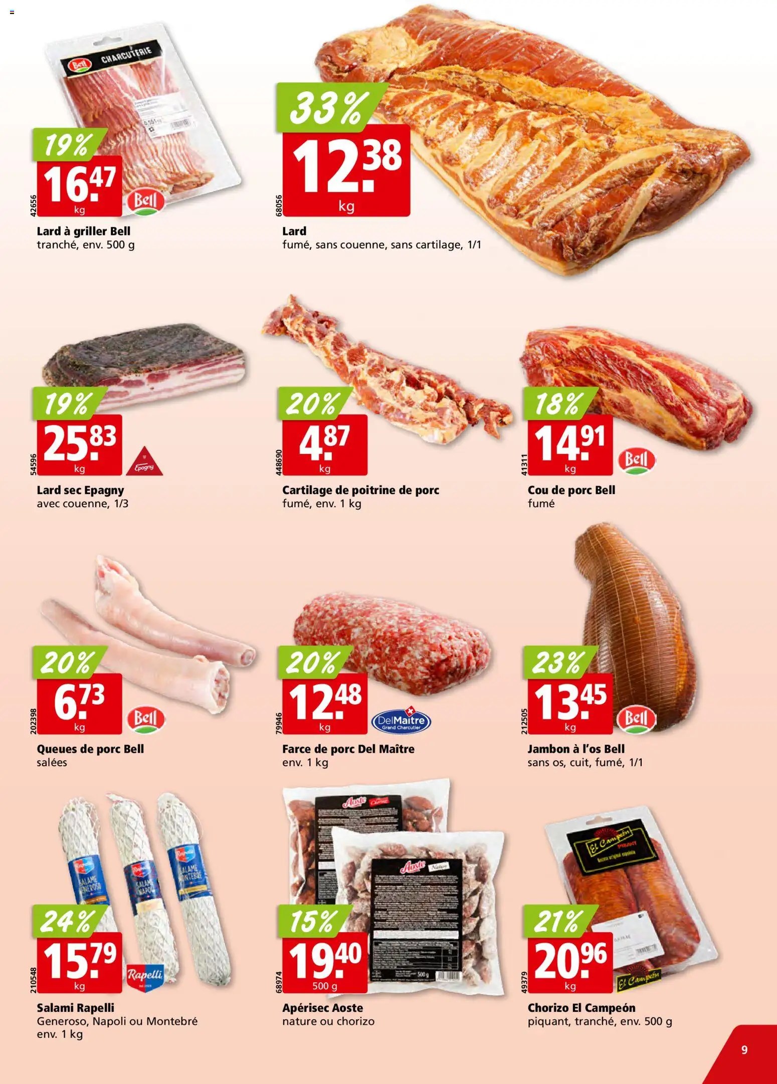 Aligro Aktionen Chavannes, Matran, Genève, Sion – gültig ab 24.11.2025 | Seite: 9 | Produkte: Salami, Griller