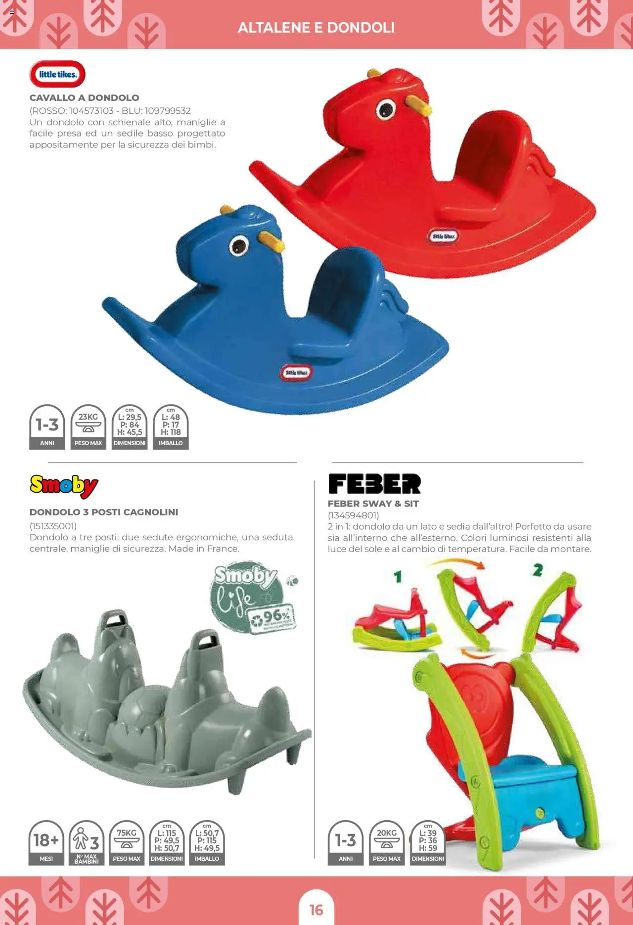 Volantino Toys Center del 03.04.2025 | Pagina: 18 | Prodotti: Dondolo, Sedia, Presa