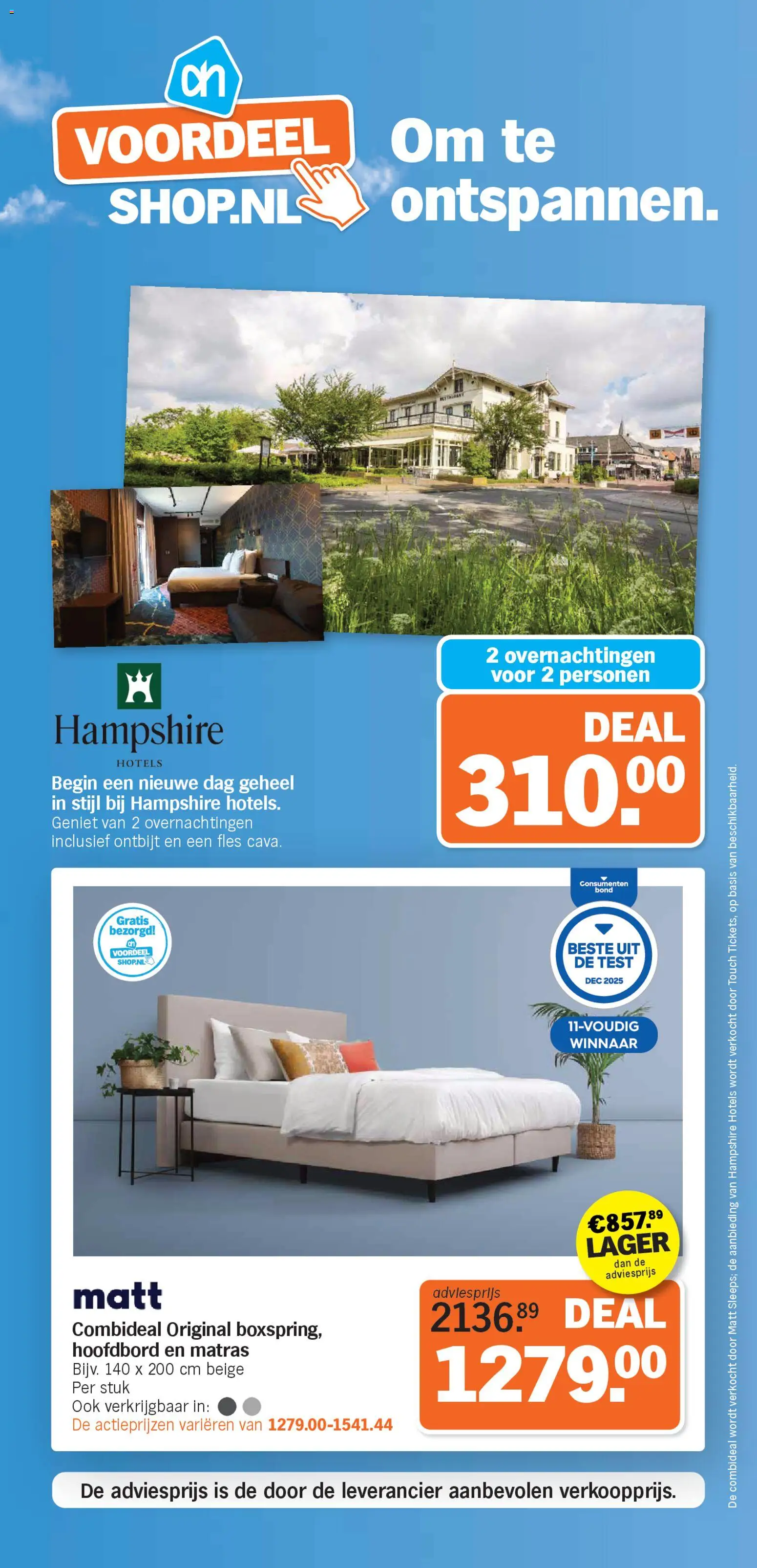 {H1} | Pagina: 2 | Producten: Fles, Bed, Matras