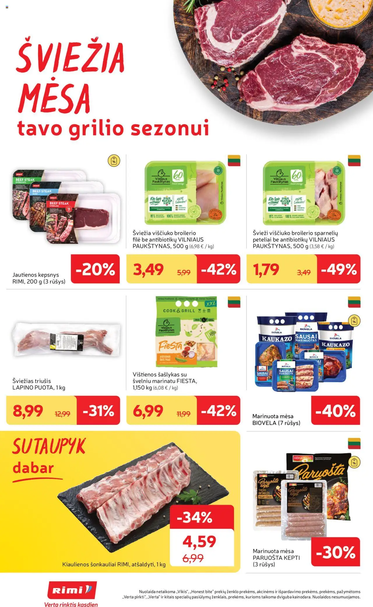 Rimi leidinys│galioja nuo 12.08.2025 | Puslapis: 8 | Prekių: Vištienos, Kiaulienos, Jautienos, Dešrelės