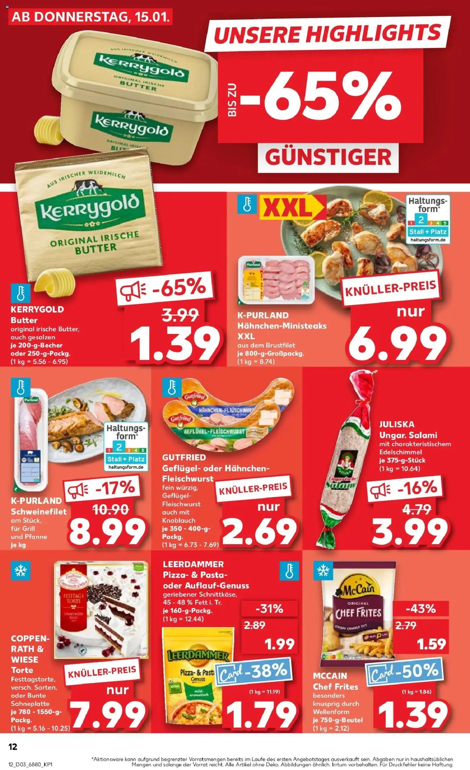 Kaufland prospekt St. Ingbert	 – gültig ab 19.01.2026 | Seite: 12 | Produkte: Grill, Hahnchen, Knoblauch, Pasta