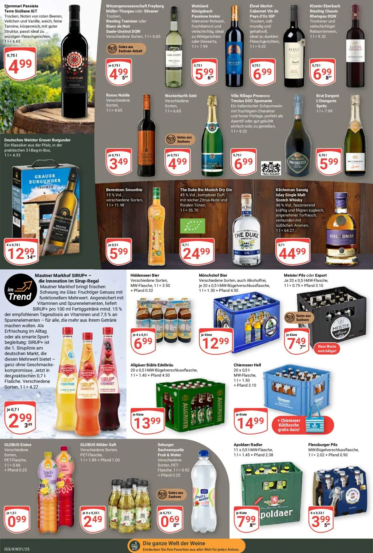 Globus Prospekt 	 - gültig ab dem 28.07.2025 | Seite: 12 | Produkte: Bier, Merlot, Radler, Berentzen
