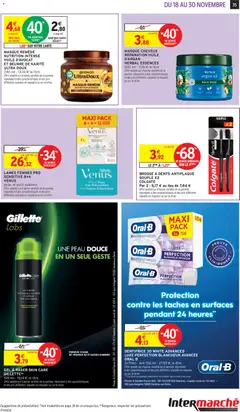 Intermarché - Prévisualisation de MASQUE REMÈDE NUTRITION INTENSE HUILE D'AVOCAT ET BEURRE DE KARITÉ ULTRA DOUX, 340 ml - Masque remède nutrition intense huile d'avocat et beurre de karité ultra doux valide à partir de 18.11.2025 | Page: 35 | Produits: Beurre de karité, Masque, Dentifrice, Brosse à dents