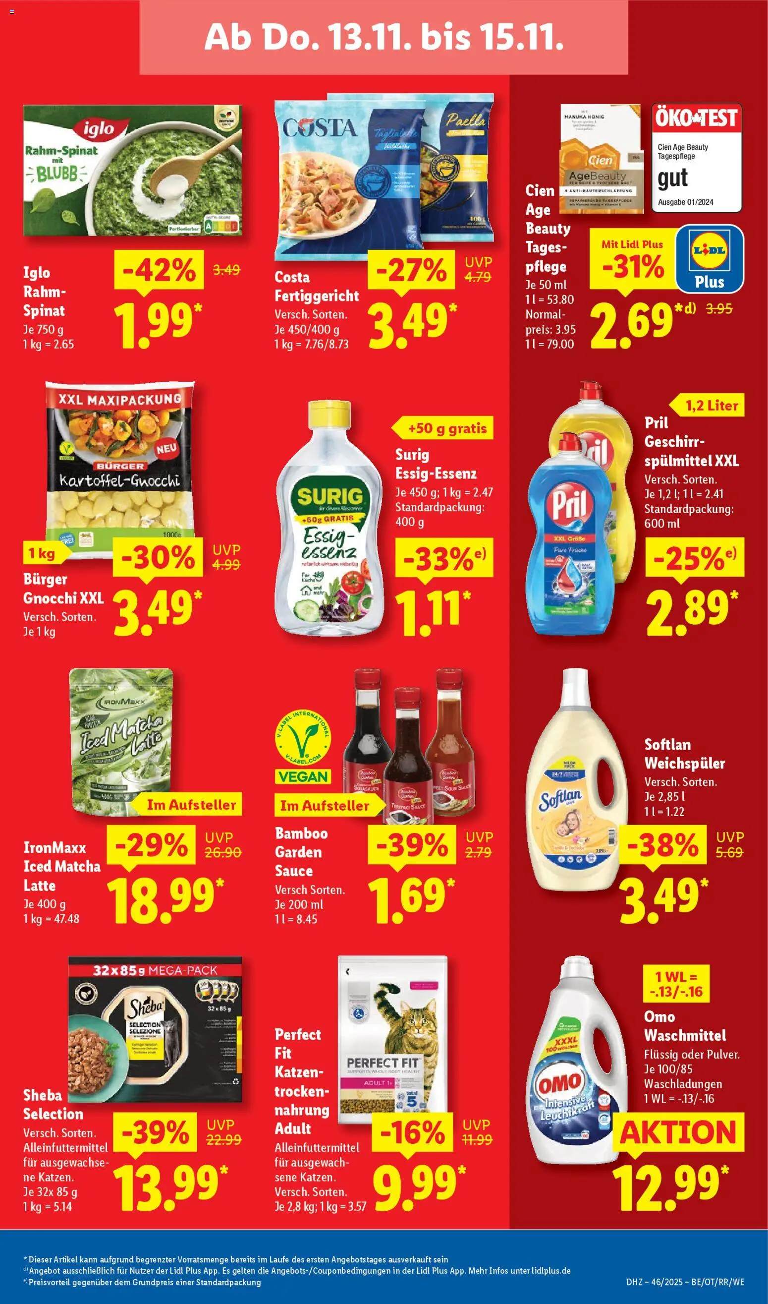 Lidl Prospekt Heppenheim – gültig ab 10.11.2025 | Seite: 63 | Produkte: Essig, Weichspüler, Waschmittel, Pril