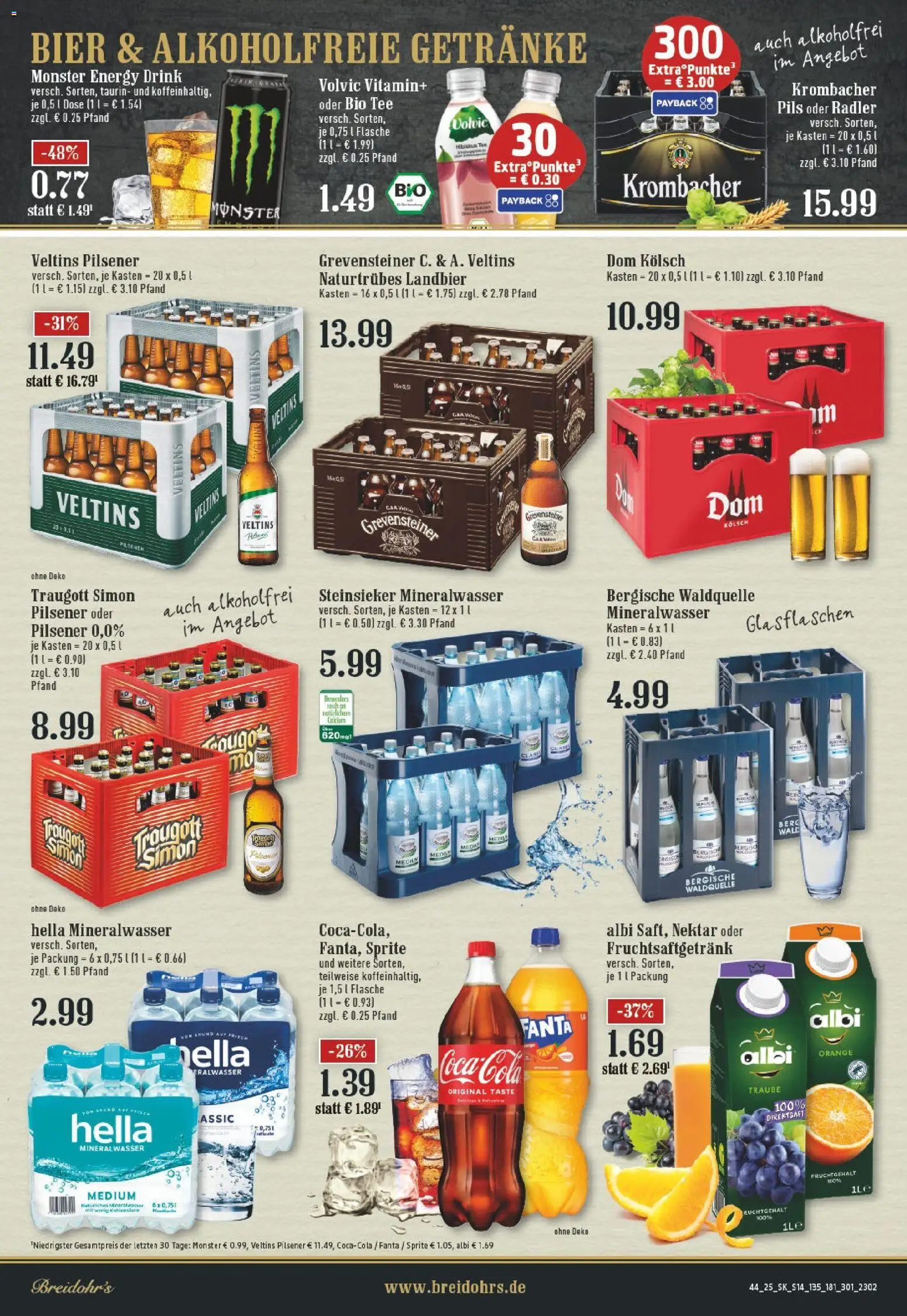 Edeka prospekt Rösrath	 – gültig ab 26.10.2025 | Seite: 14 | Produkte: Sprite, Bier, Tee, Volvic