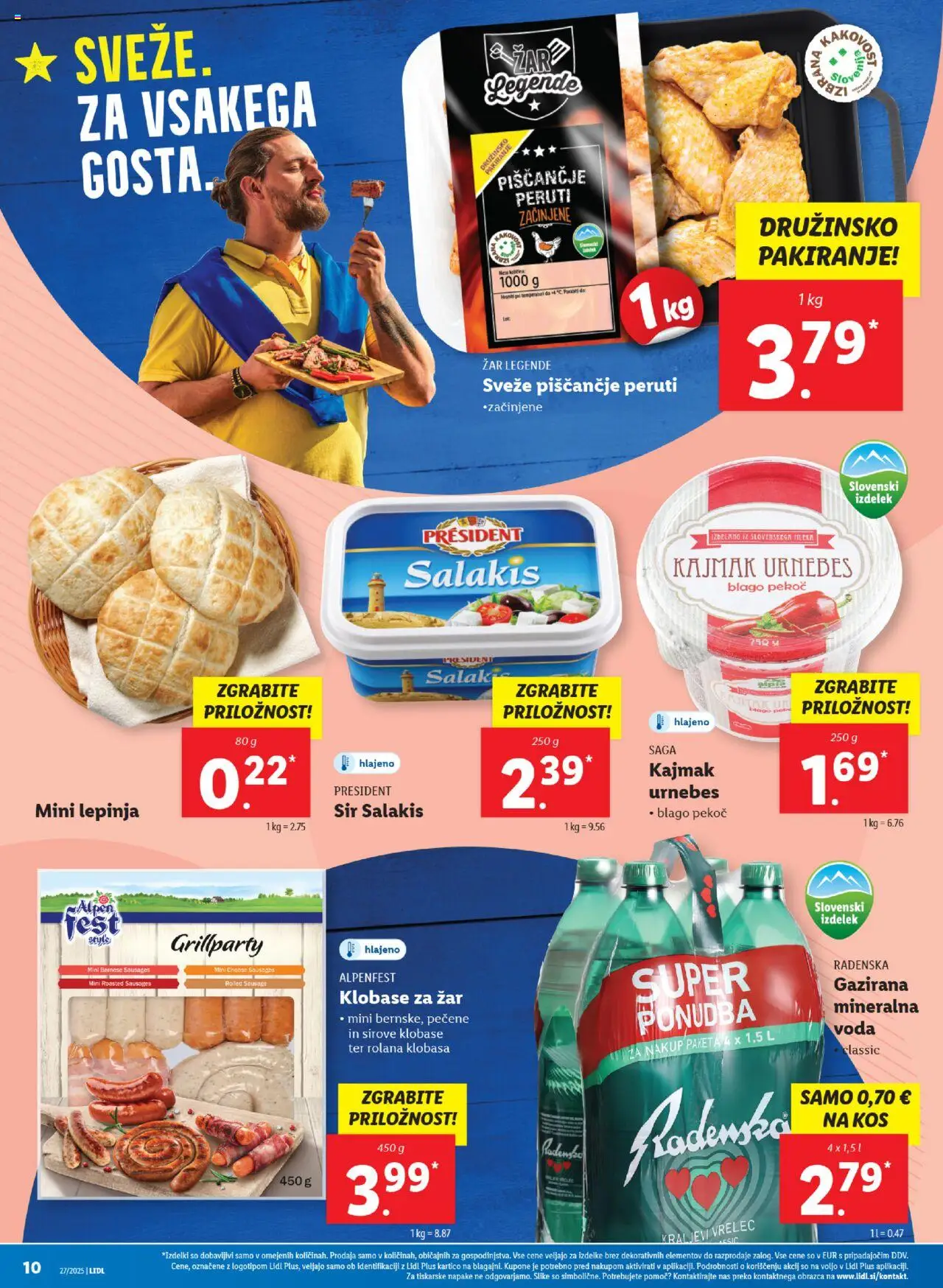 Lidl - Maribor │ velja od 03.07.2025 | Stran: 14 | Izdelki: Kajmak, Kos, Sir, Klobase
