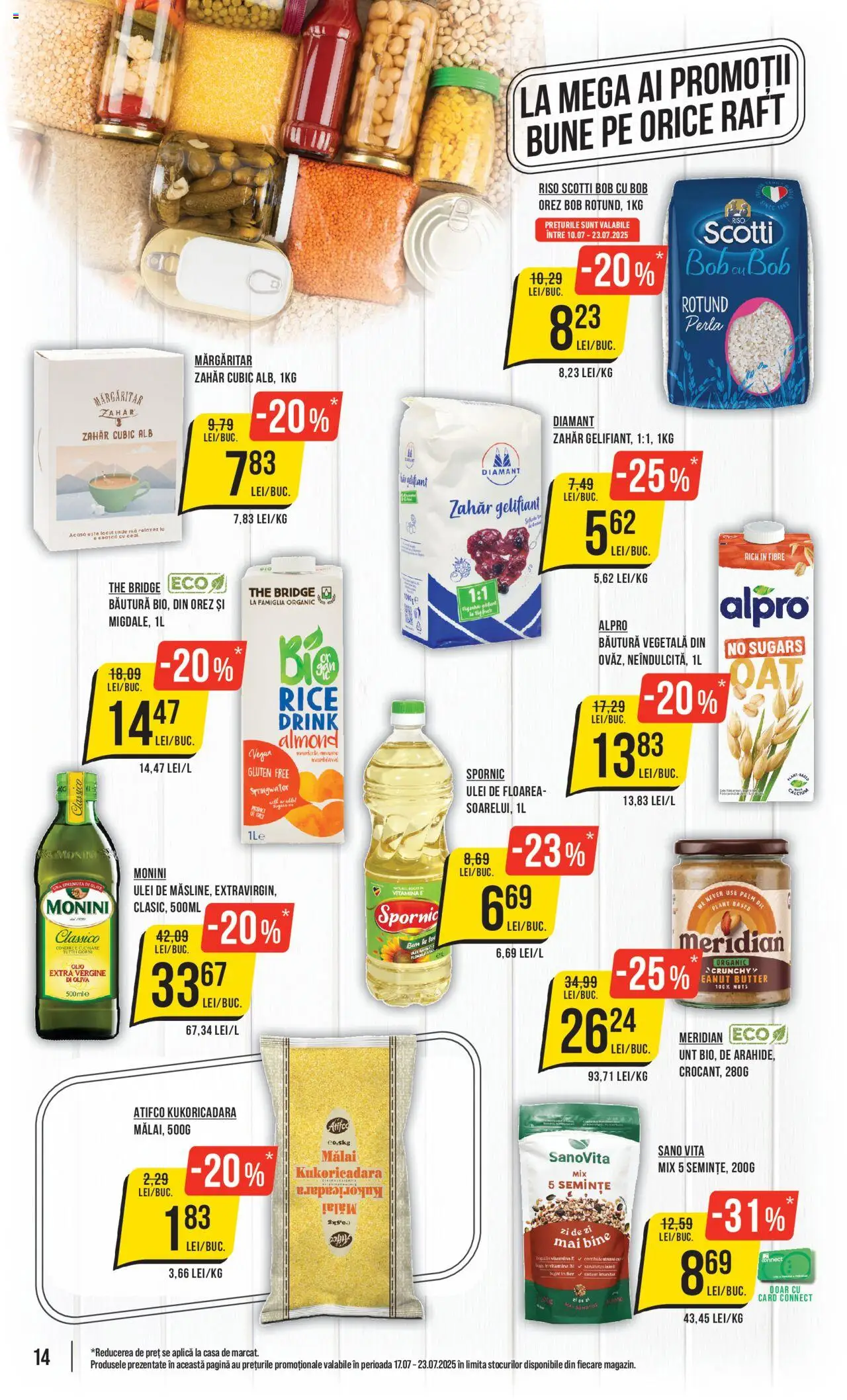 Catalog Mega Image – valabil de la 17.07.2025 | Pagină: 14 | Produse: Raft, Arahide, Unt, Orez