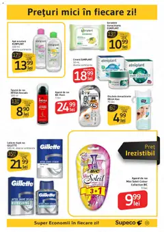 Catalog Supeco – valabil de la 21.08.2025 | Pagină: 19 | Produse: Aparat De Ras, Loțiune după ras, Apă, Șervețele demachiante