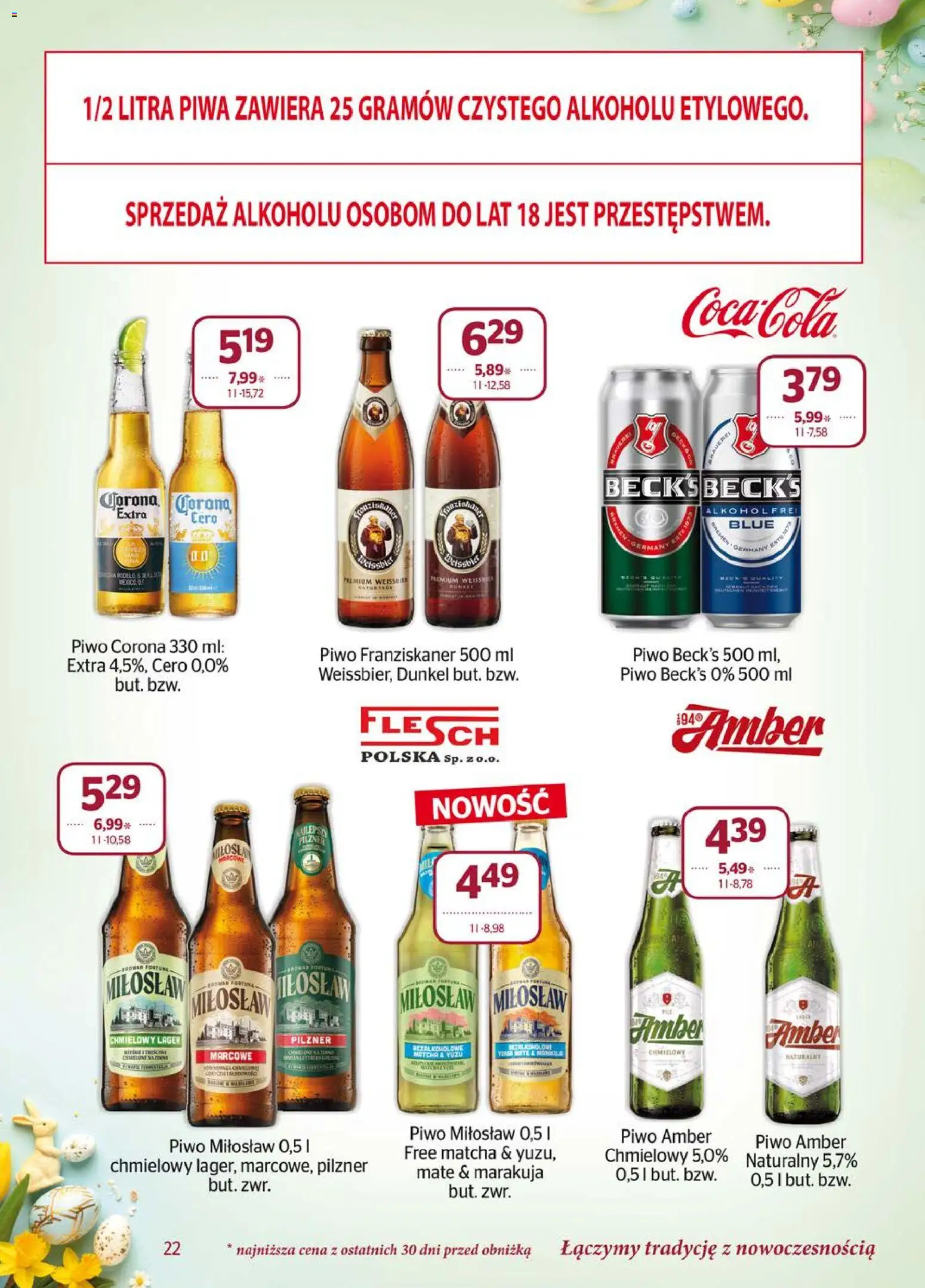 Społem gazetka od 01.03.2026 | Strona: 22 | Produkty: Piwo