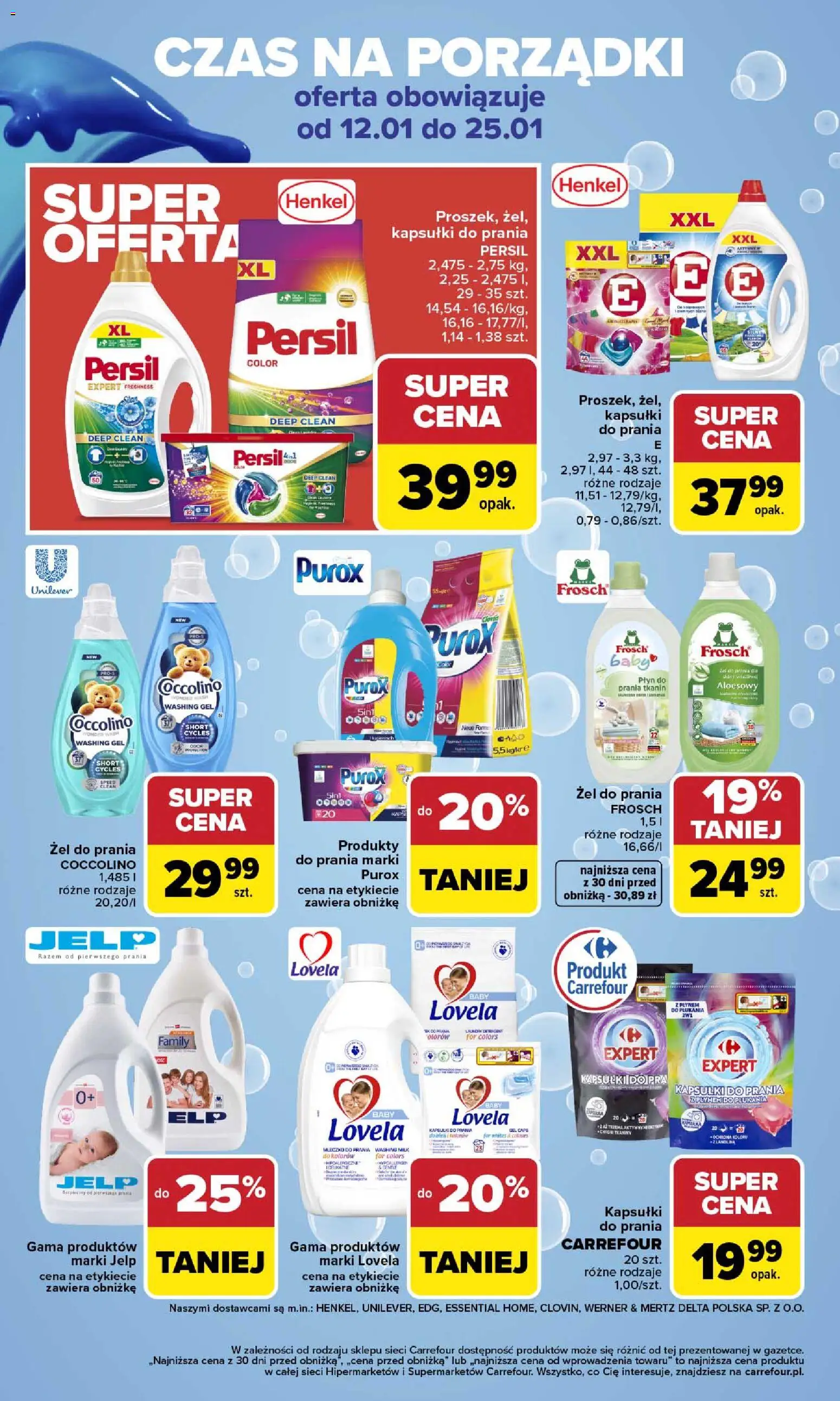 Carrefour Gazetka - Zabłysnąć W Nowym Roku od 12.01.2026 | Strona: 2 | Produkty: Persil, Coccolino, Kapsułki do prania, Lovela