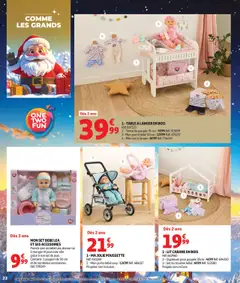 Auchan - Prévisualisation de Auchan - La fabuleuse mission de Noël valide à partir de 17.10.2025 | Page: 22 | Produits: Sac, Table, Table à langer, Lit cabane