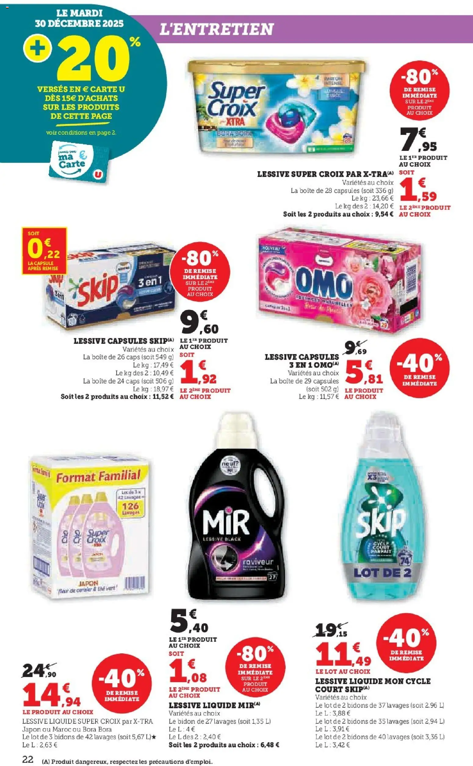 {H1} | Page: 22 | Produits: Lessive liquide Super Croix, Lessive Liquide, Lessive, Thé