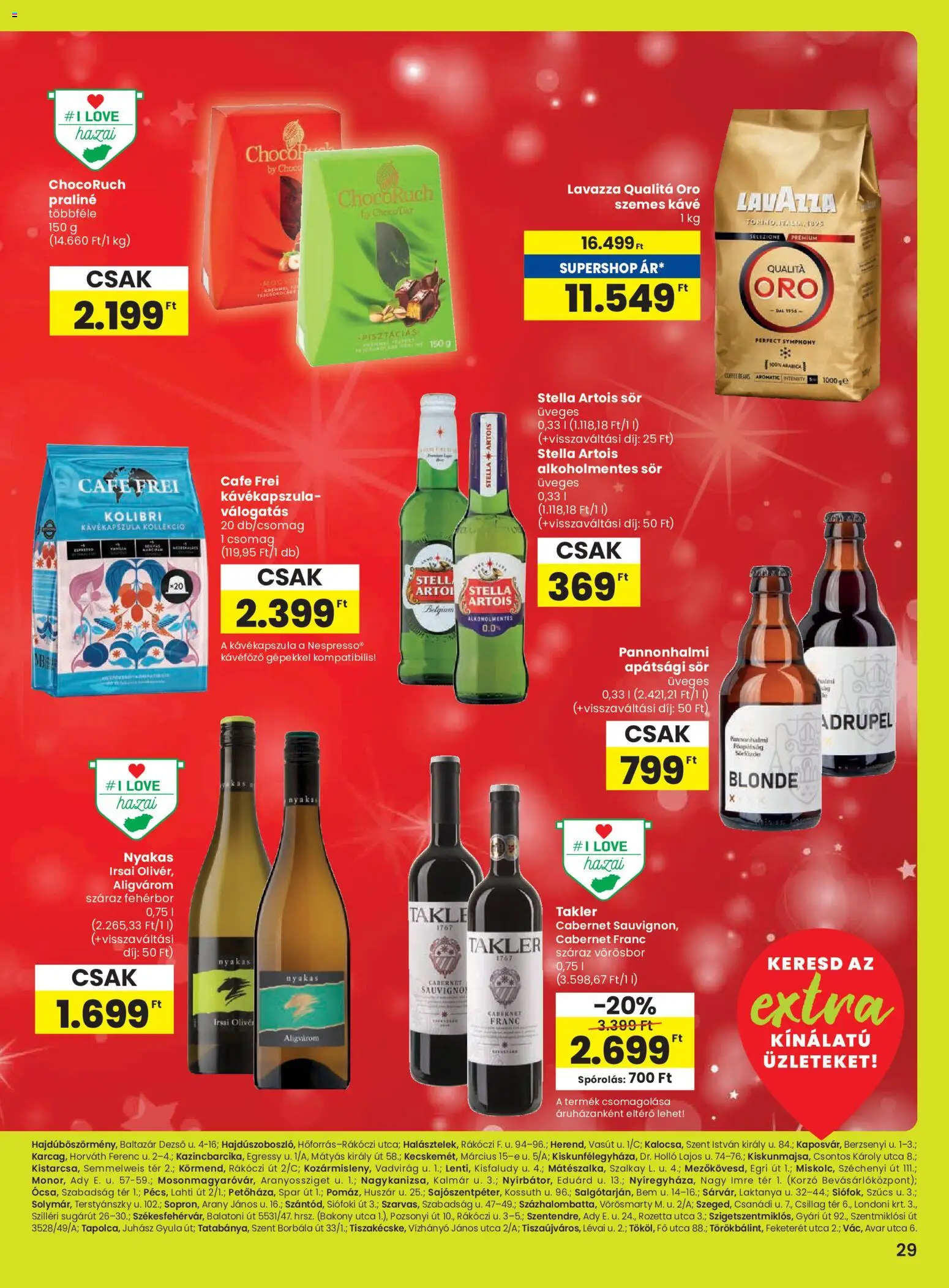 Spar akciós ujság - amely érvényes a következő dátumtól: 11.12.2025 | Oldal: 2 | Termékek: Kávéfőző, Kávé, Sör, Szemes kávé