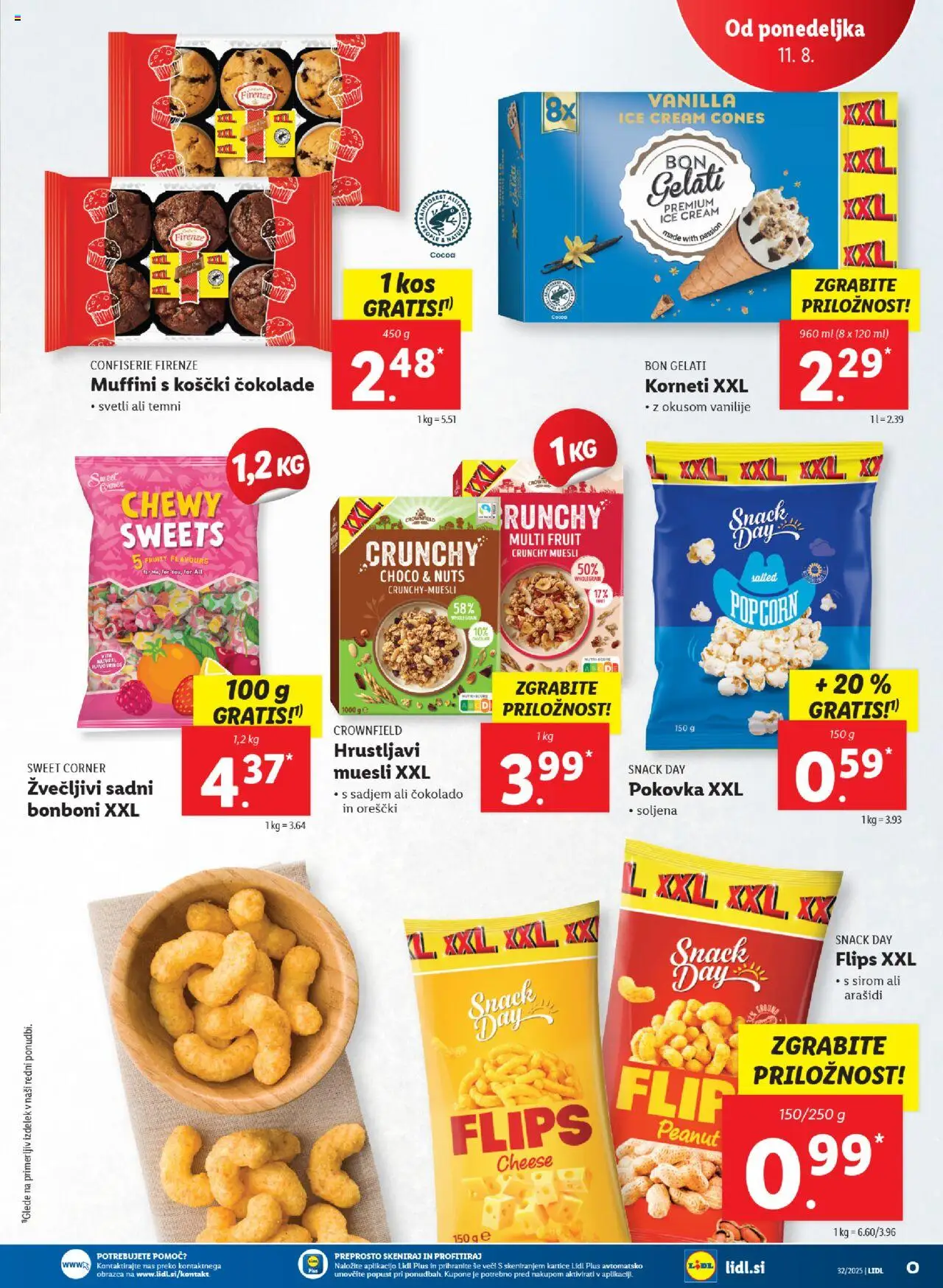 Lidl katalog │ velja od 07.08.2025 | Stran: 51 | Izdelki: Bonboni, Kos, Flips, Orescki
