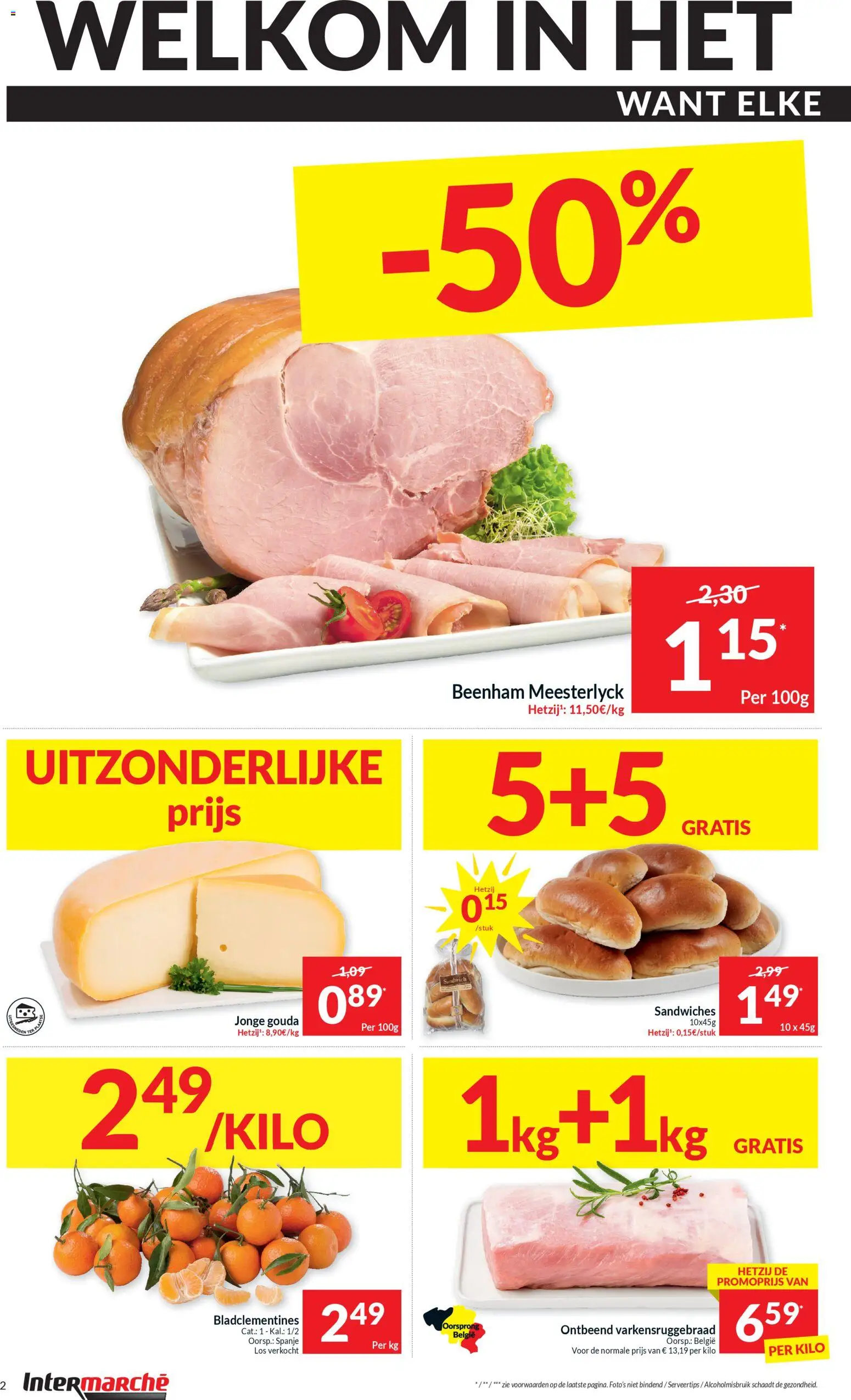 {H1} | Pagina: 2 | Producten: Sandwich, Gouda