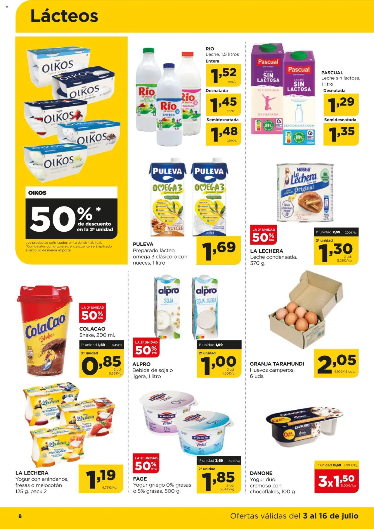 Alimerka folleto Asturias │ válido desde el 03.07.2025 | Página: 9 | Productos: Yogur, Chocolate, Μαγειρική εστία, Té