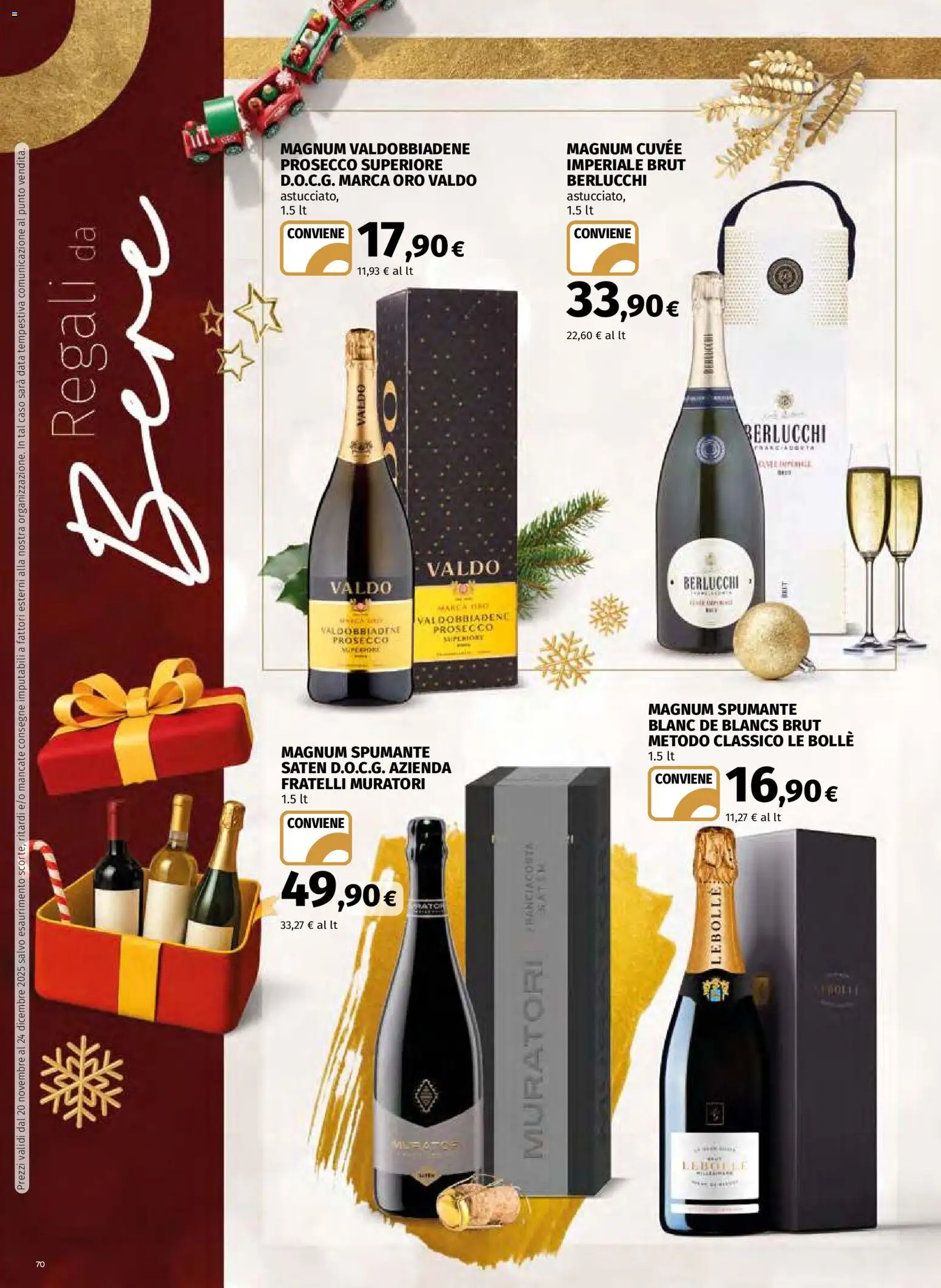 Volantino Ipercoop del 20.11.2025 | Pagina: 70 | Prodotti: Prosecco, Data, Spumante