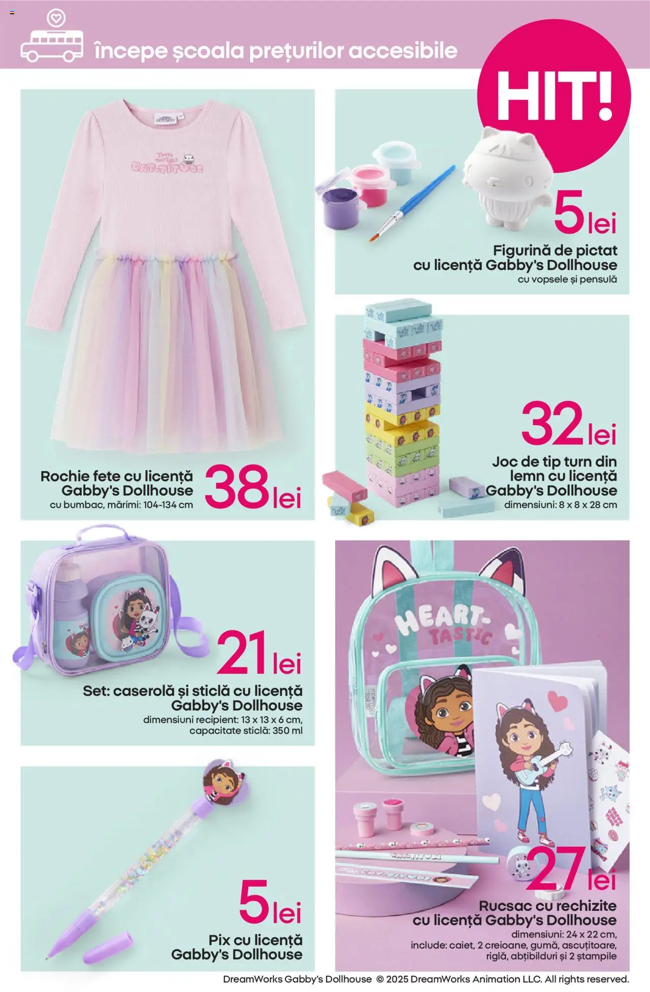 Catalog Pepco – valabil de la 31.07.2025 | Pagină: 7 | Produse: Rochie, Joc, Rucsac