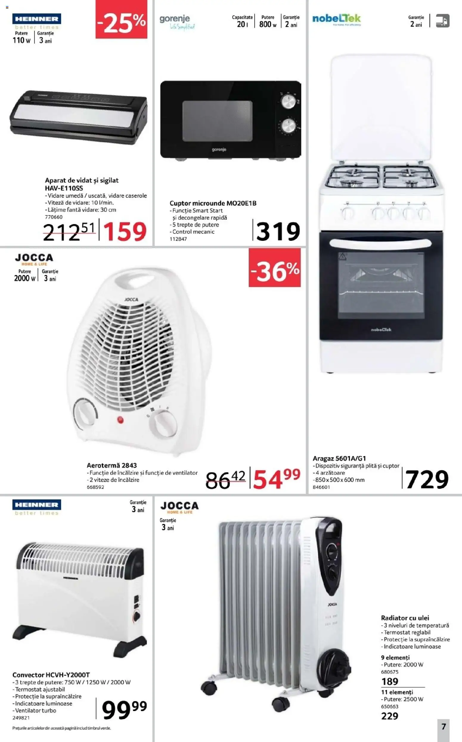 Noul catalog Selgros – valabil de la 14.11.2025 | Pagină: 7 | Produse: Cuptor, Plită, Aragaz, Ventilator