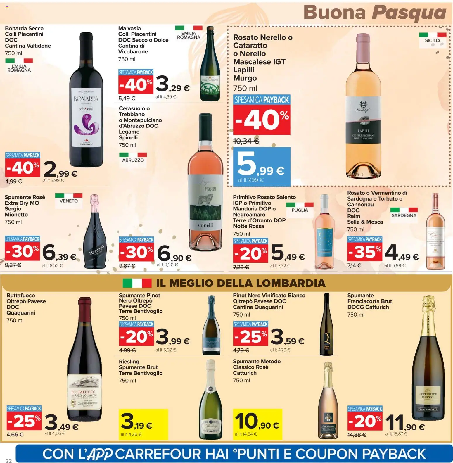 Volantino Carrefour del 24.03.2026 | Pagina: 22 | Prodotti: Spumante