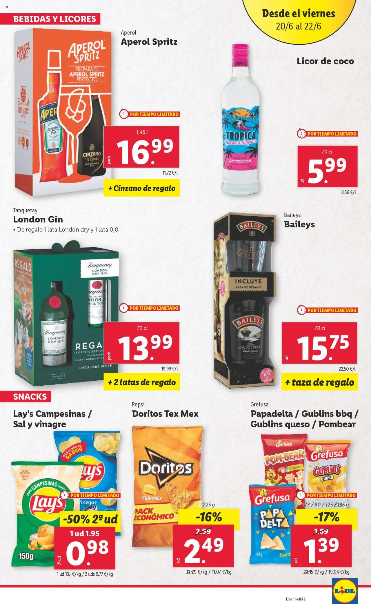 Lidl catálogo MAD │ válido desde el 16.06.2025 | Página: 23 | Productos: Licor, Queso, Τυρόπιτα, Δεξαμενή