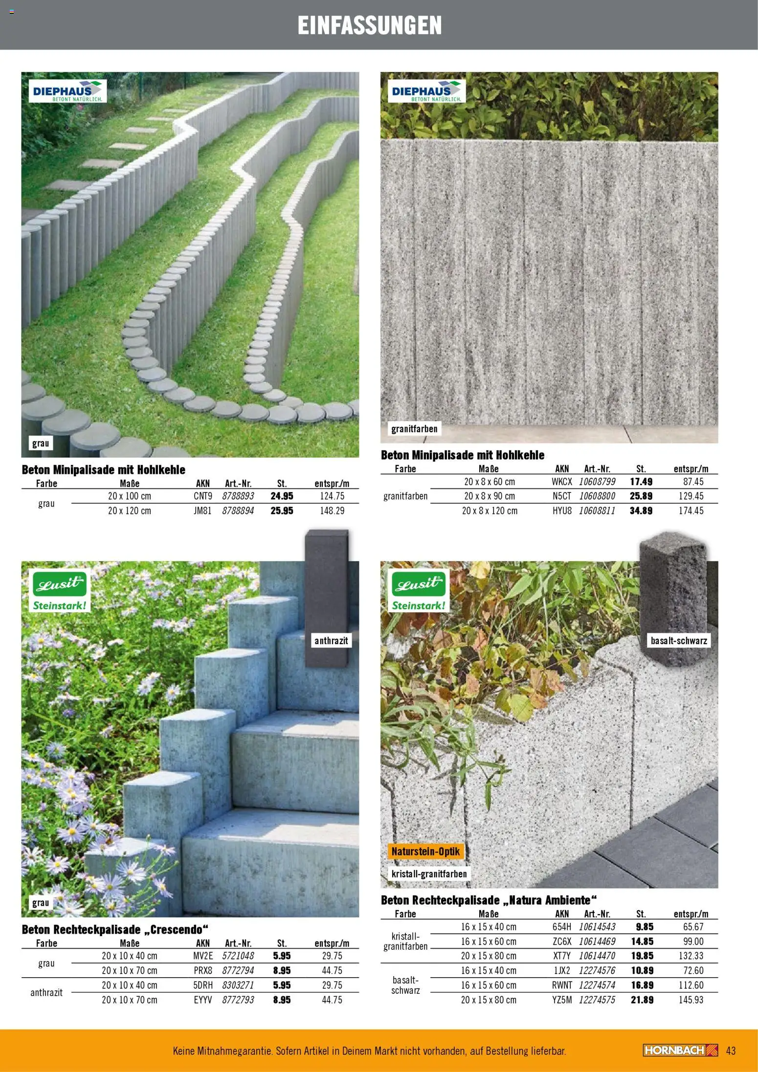 Hornbach Garten- & Terrassengestaltung – gültig ab 12.02.2026 | Seite: 43