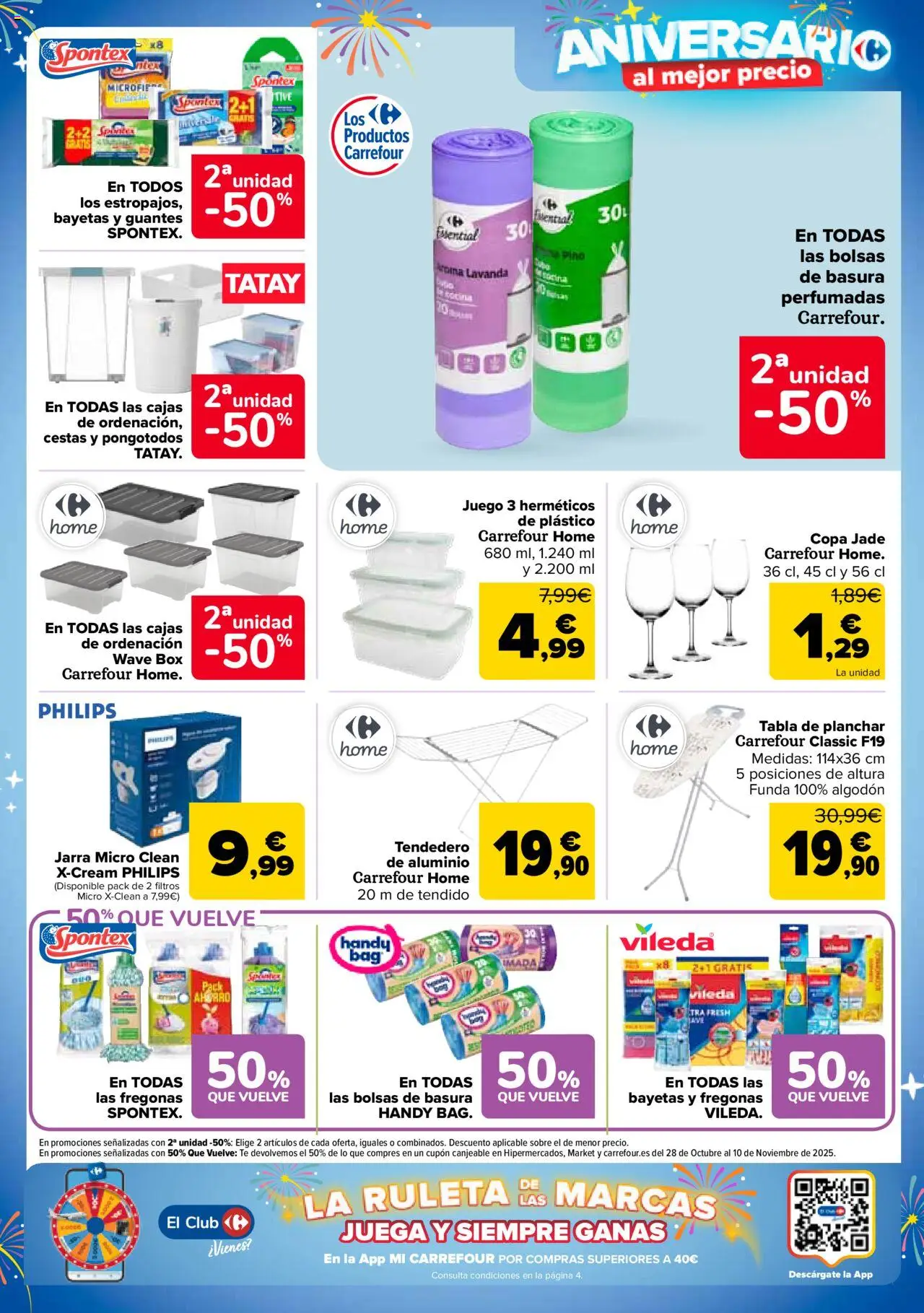 Carrefour folleto │ válido desde el 14.10.2025 | Página: 53 | Productos: Guantes, Tendedero, Tabla de planchar, Juega