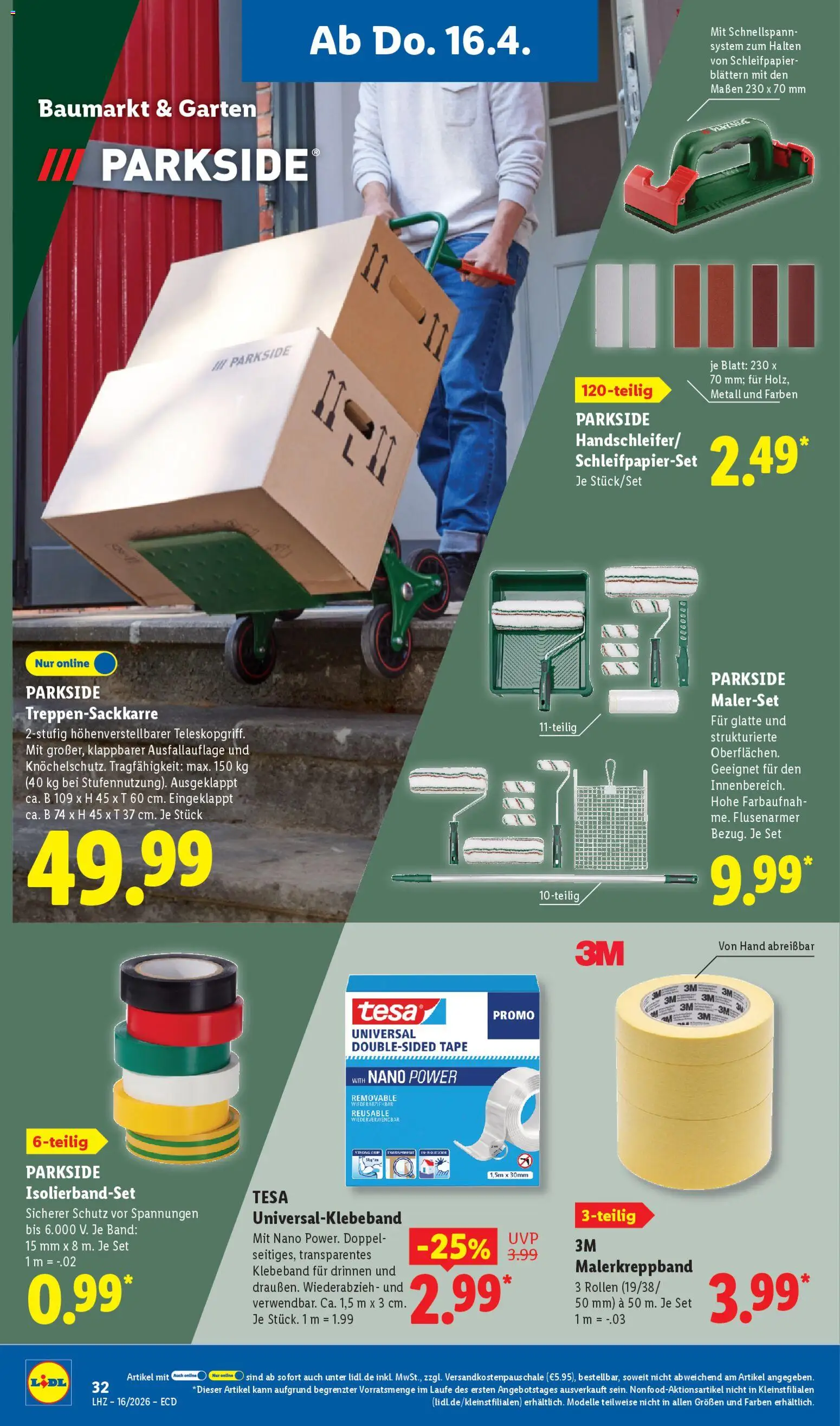 Lidl Německo leták od 13.04.2026 | Strana: 26 | Produkty: Parkside