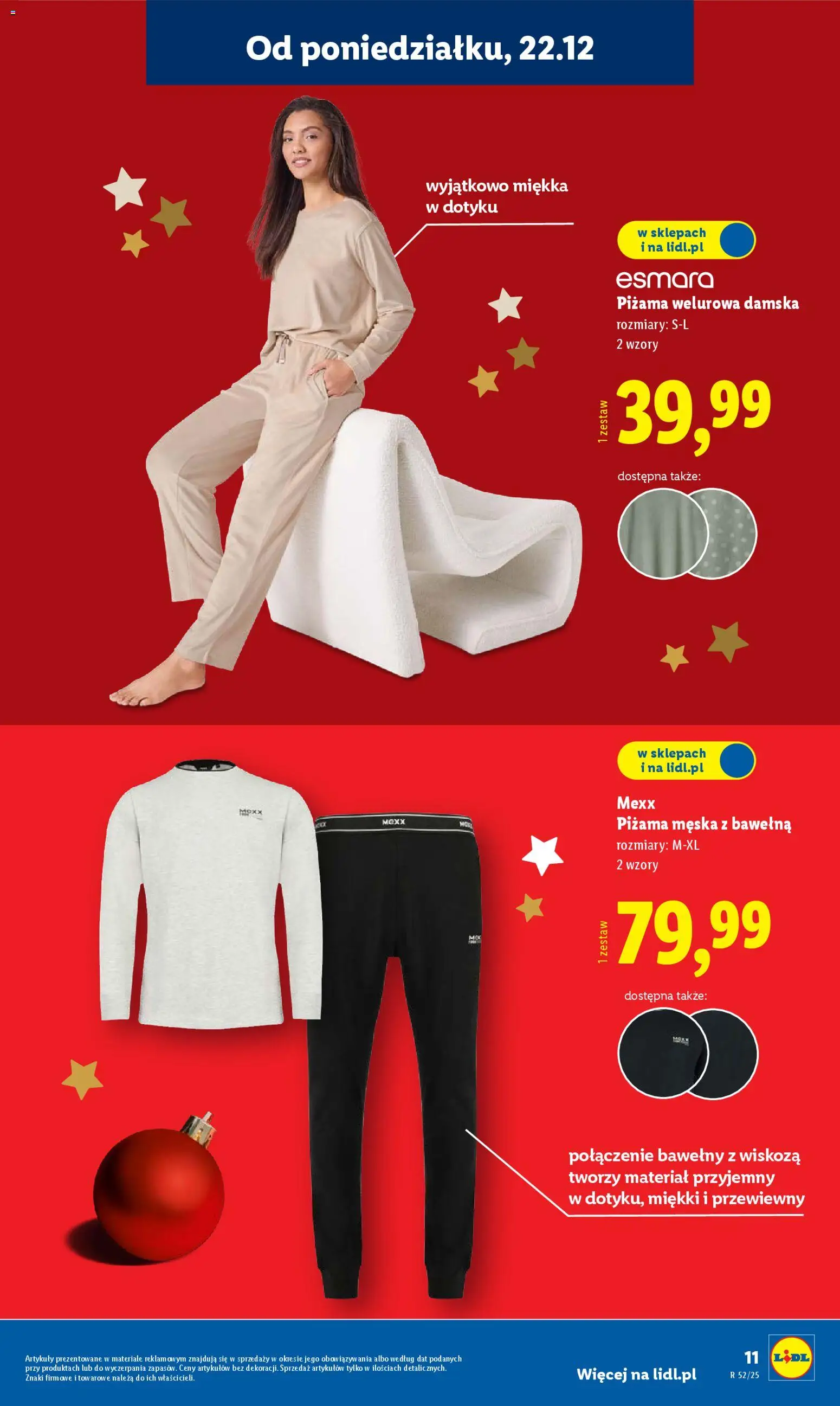Lidl Katalog od 22.12.2025 | Strona: 15 | Produkty: Piżama