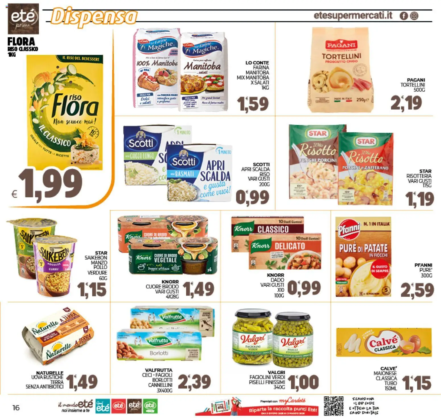 Volantino Eté del 16.01.2026 | Pagina: 16 | Prodotti: Pollo, Ceci, Fagiolini, Terra