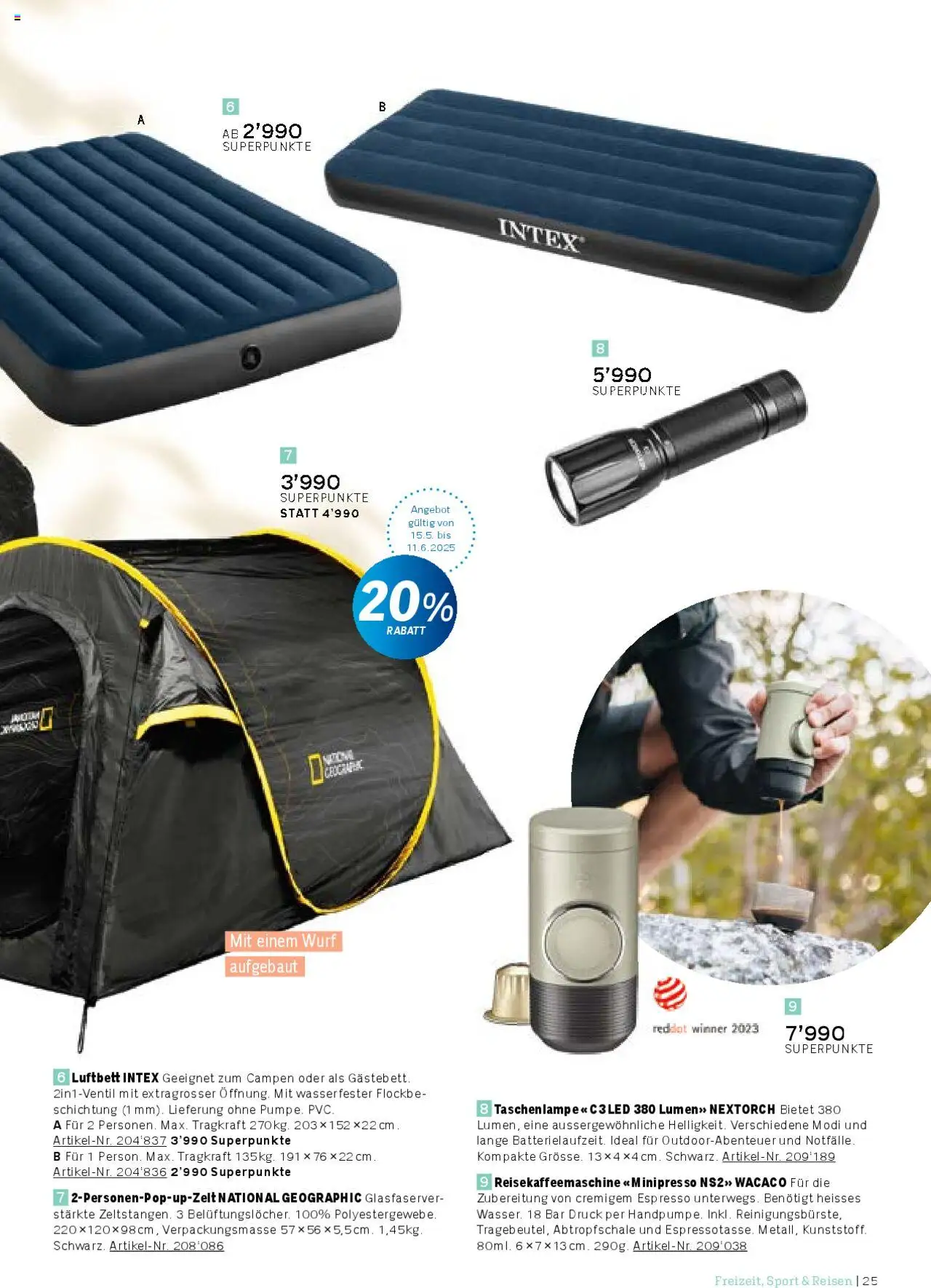 Coop Aktionen Praemien Shop ab 15.05.2025 | Seite: 25