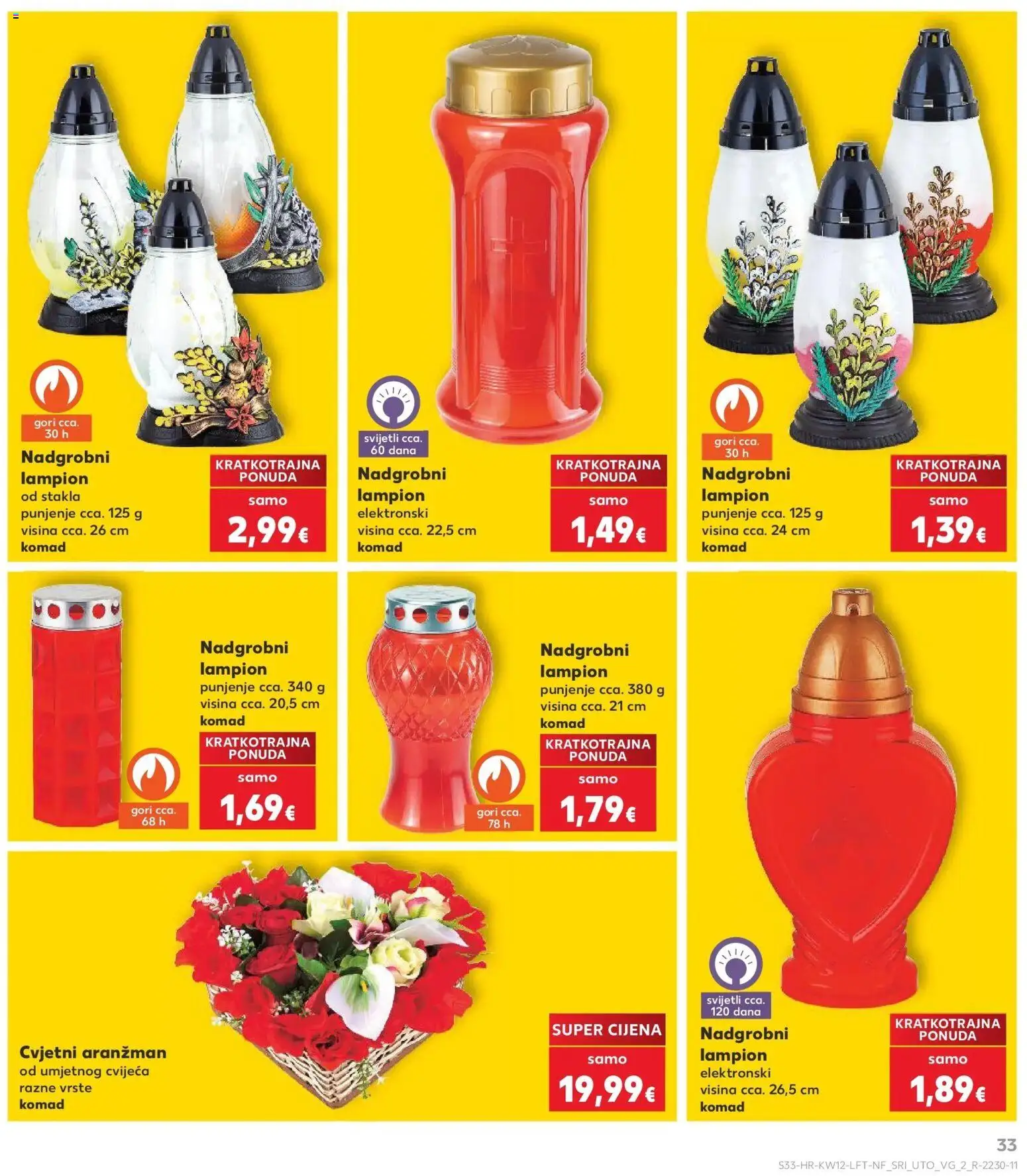 Kaufland katalog | vrijedi od 17.03.2026 | Stranica: 33 | Proizvodi: Lampion