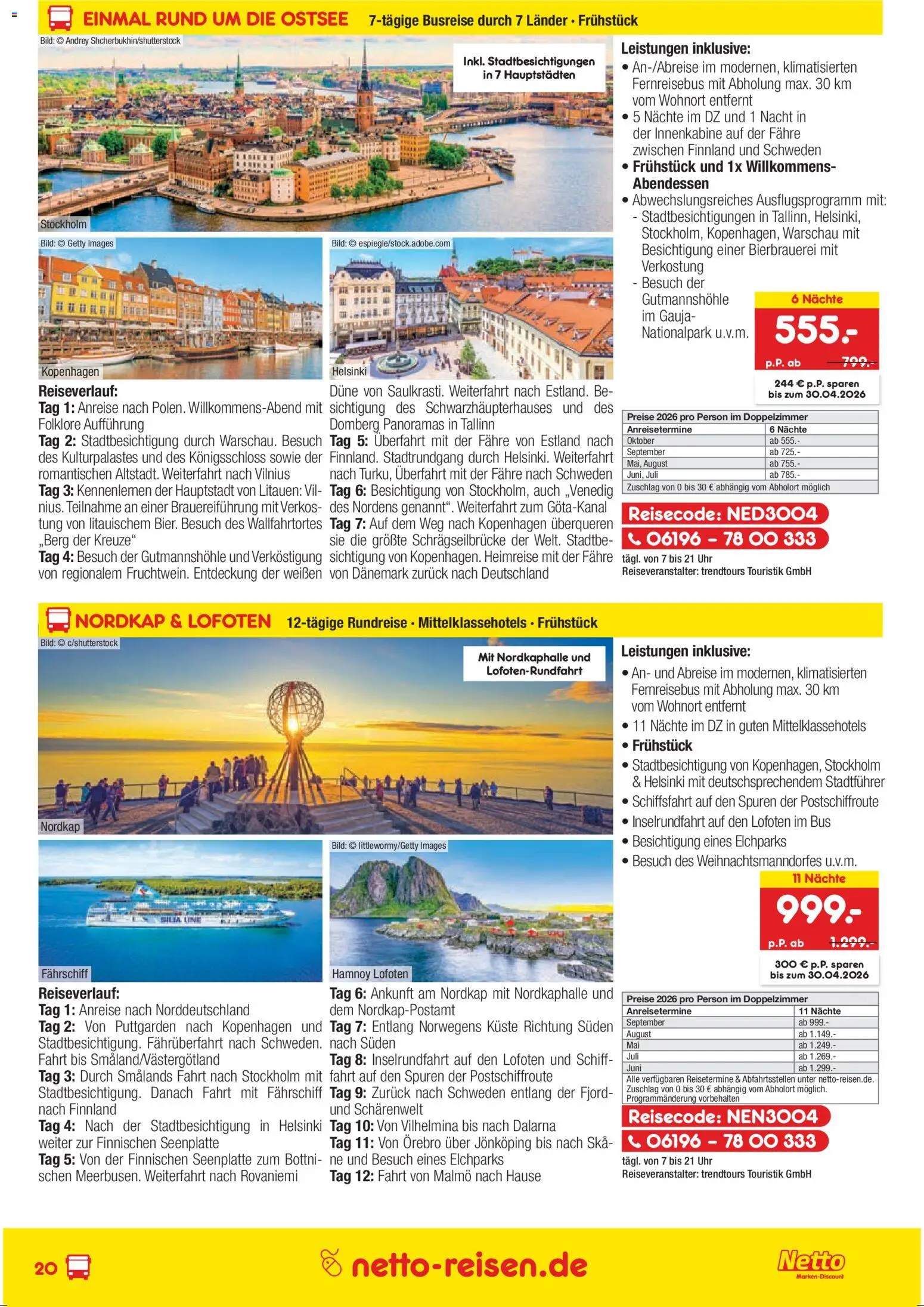 Netto Reisen Prospekt 	 | 26.03.2026 | Wie erhält man einen begrenzten Rabatt? | Deutschland