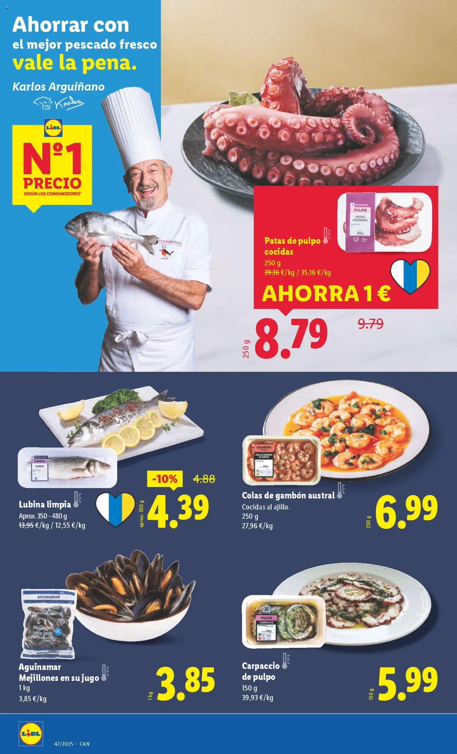 Lidl - Canarias │ válido desde el 17.11.2025 | Página: 6 | Productos: Μπιμπερό, Jugo, Pescado
