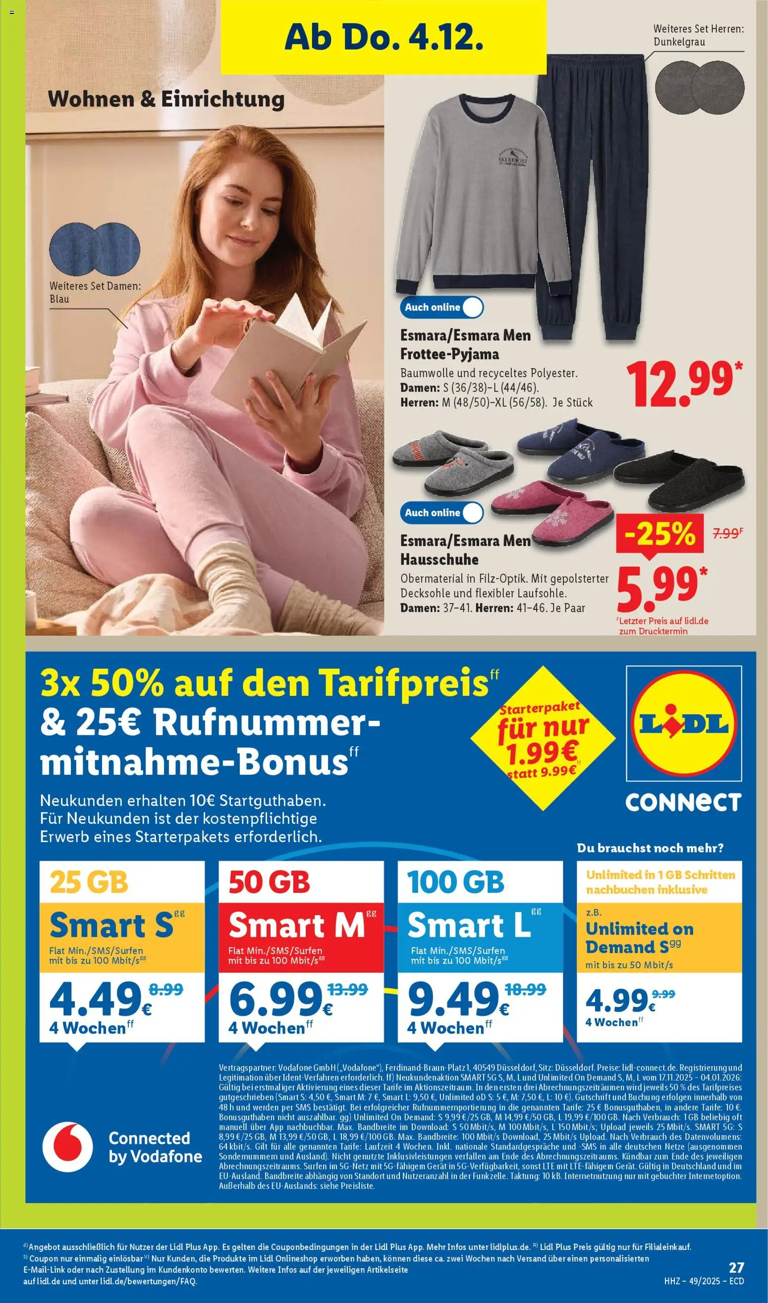 Lidl - Prospekt – gültig ab 01.12.2025 | Seite: 45 | Produkte: Hausschuhe