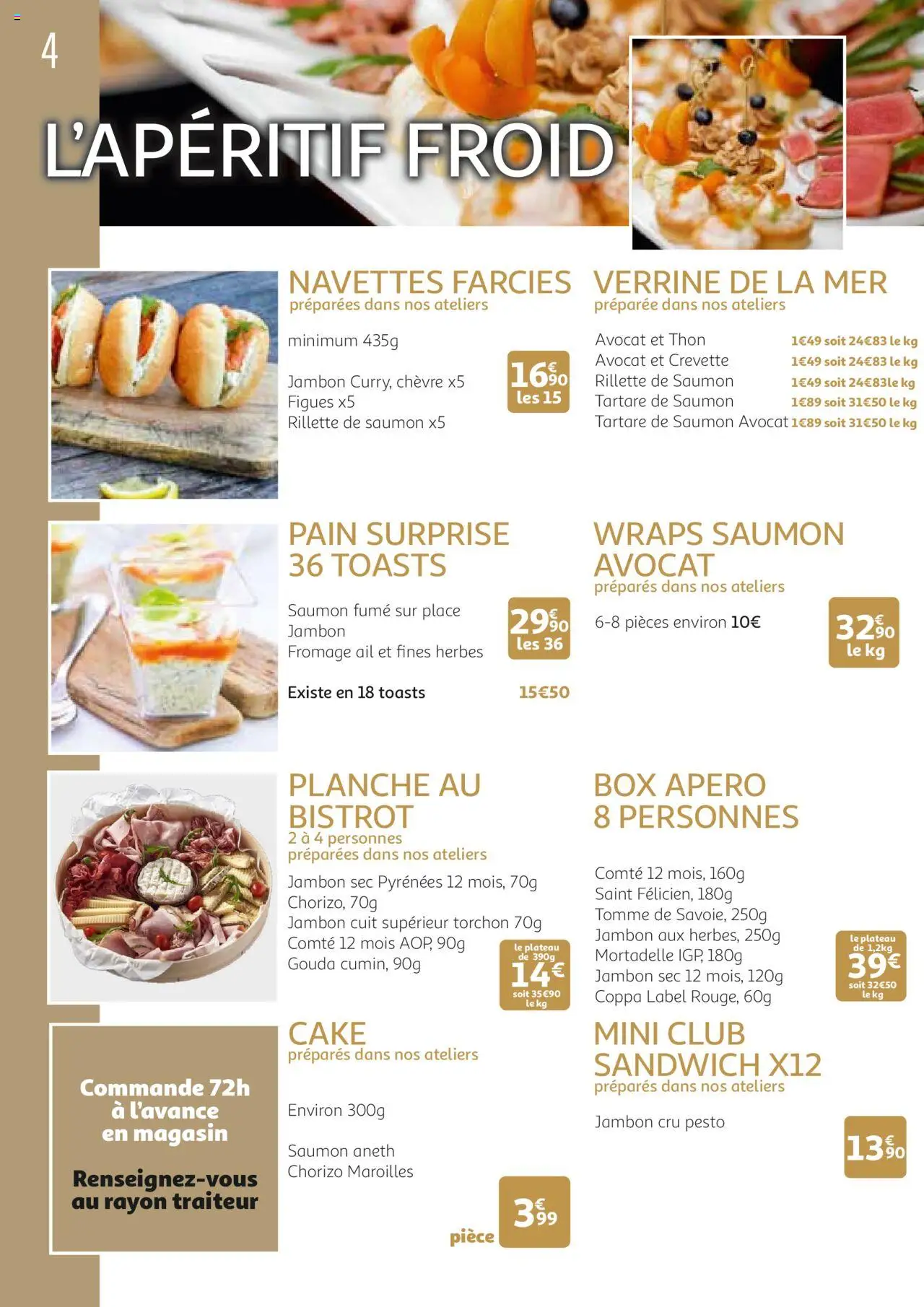 | Pagina: 4 | Producten: Sandwich, NOS, Chorizo, Box