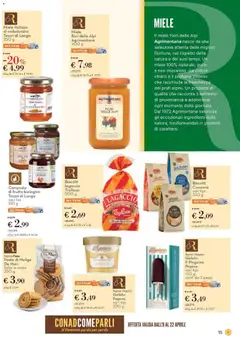 Anteprima del volantino Miele fiori delle Alpi Agrimontana, Miele fiori delle Alpi, 400 g valido a partire dal 08.04.2026 | Pagina: 15 | Prodotti: Zucchero, Forno, Composta di frutta, Profumo