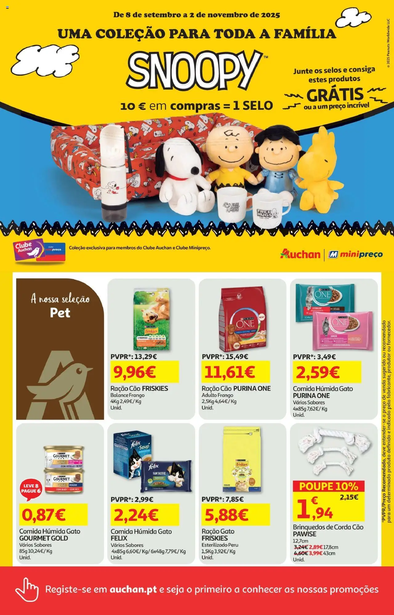 Minipreço folheto │ válido de 16.10.2025 | Página: 16 | Produtos: Purina one, Frango, Peru, Corda