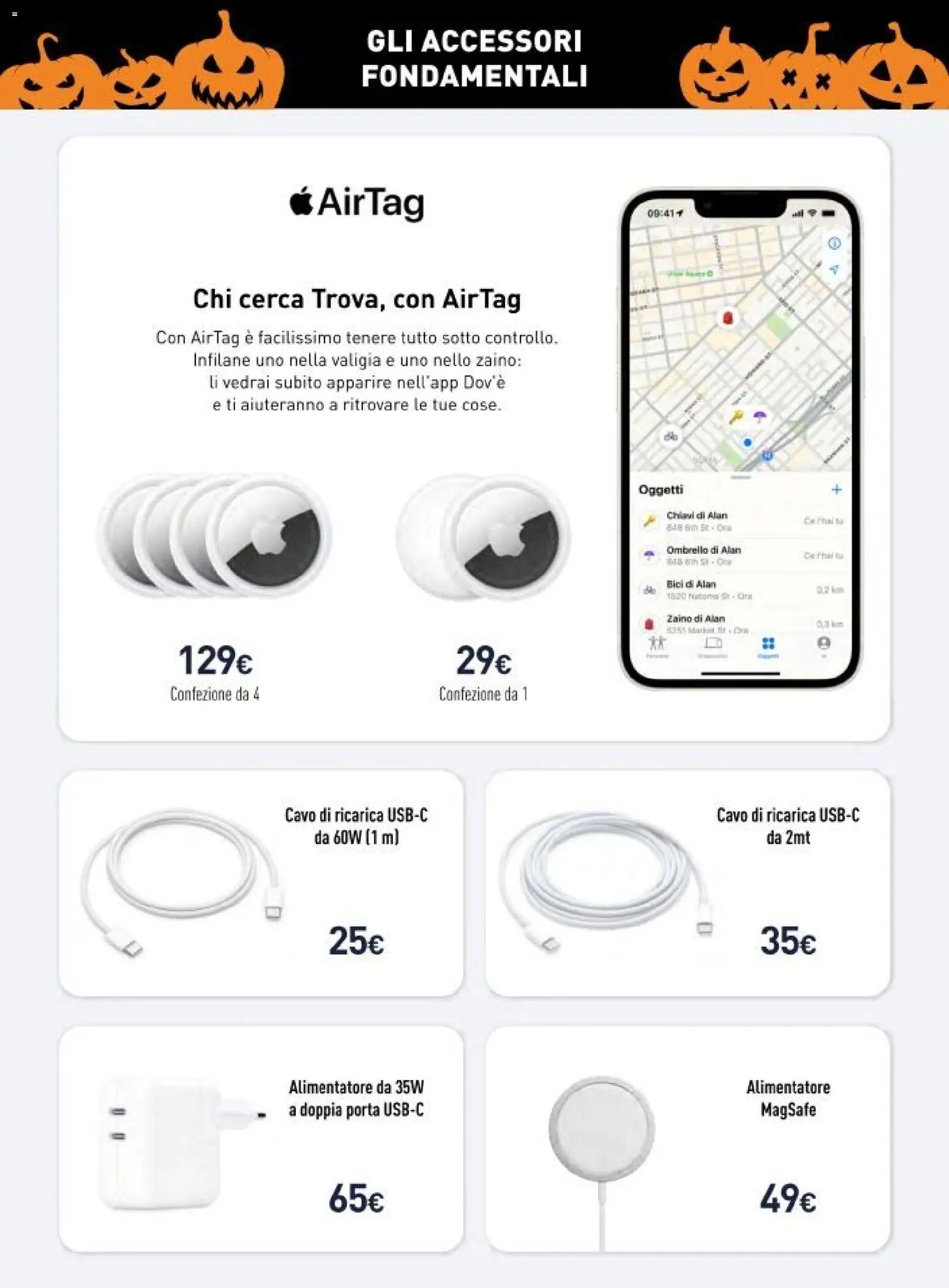 Volantino Unieuro del 30.10.2025 | Pagina: 5 | Prodotti: Zaino, Valigia, Ombrello, Cavo