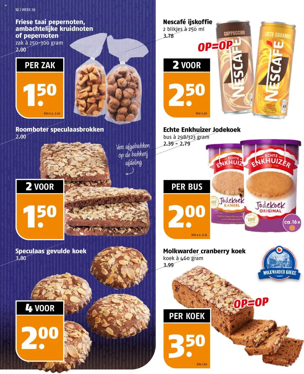  | Pagina: 12 | Producten: Roomboter, Zak, Bakkerij, Nescafe