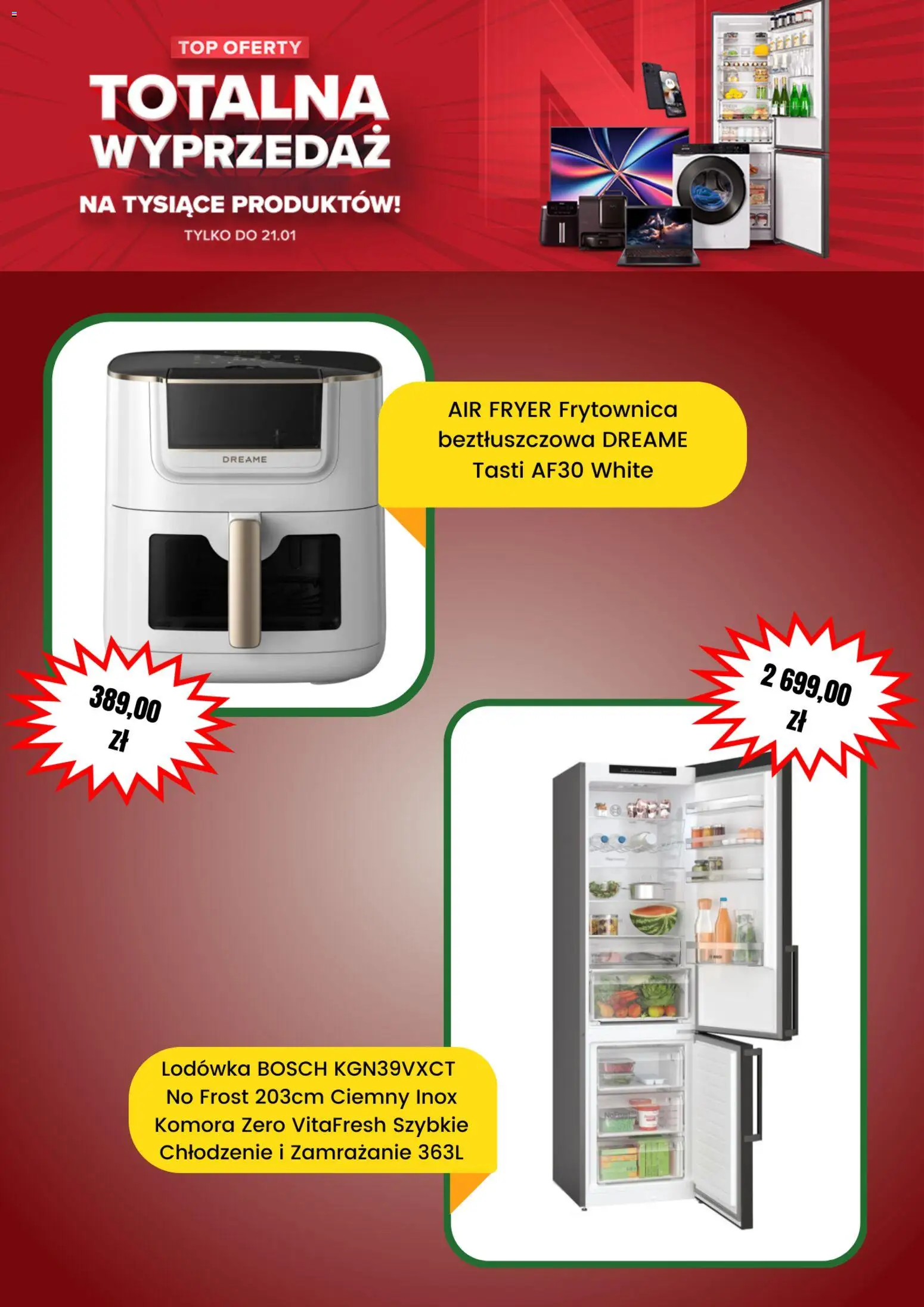 Neonet promocje od 23.12.2025 | Strona: 7 | Produkty: Top, Lodówka