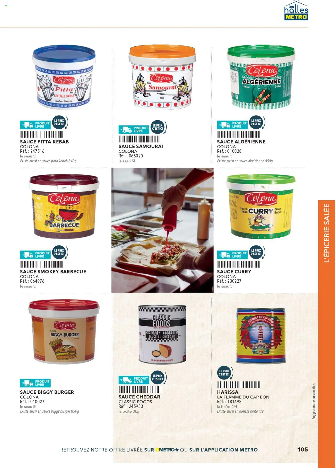  | Page: 105 | Produits: Barbecue, Harissa, Curry, Livre