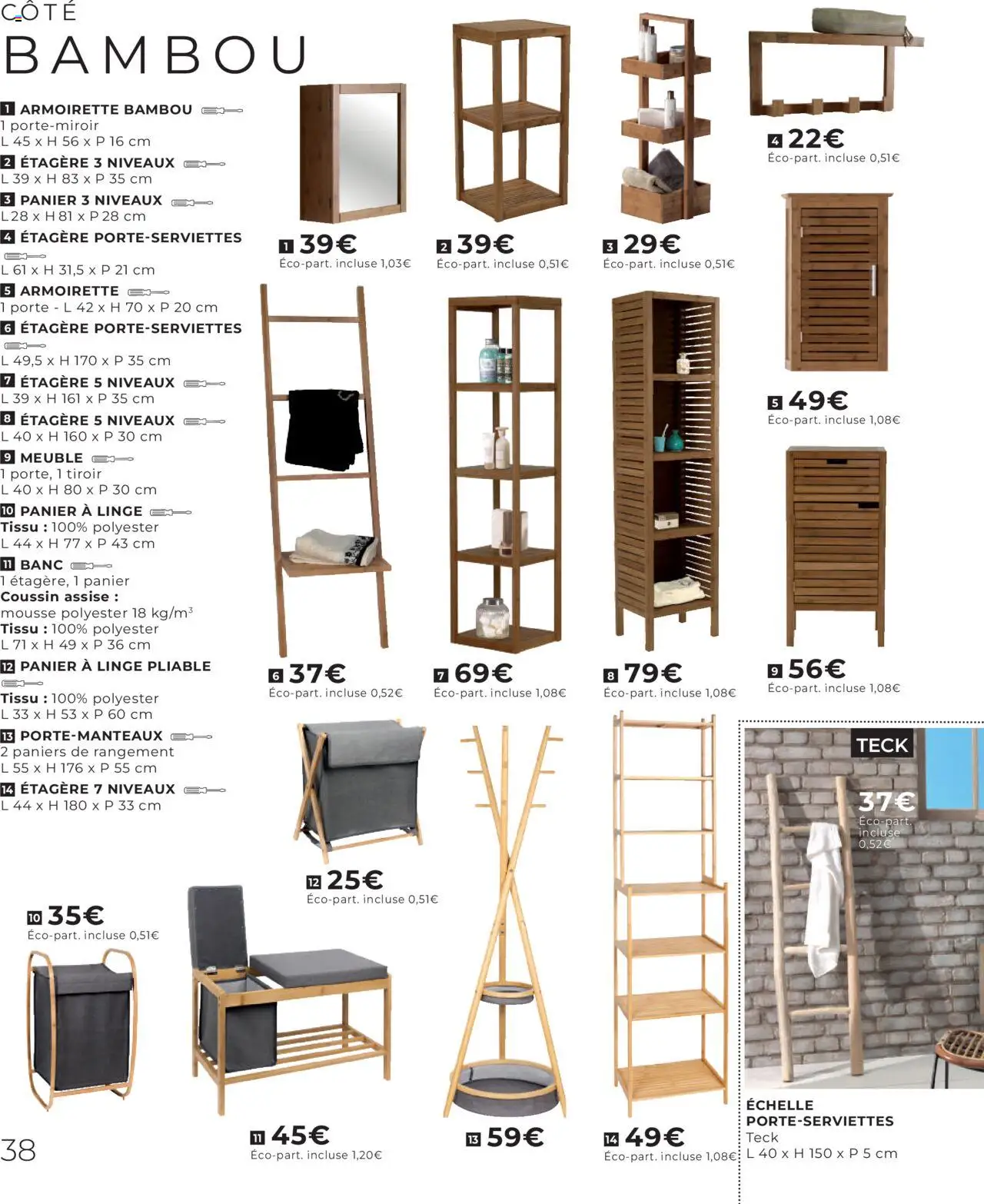  | Page: 38 | Produits: Meuble, Panier à linge, Mousse, Porte