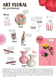 E.Leclerc - Prévisualisation de Vase <<Flora>>, Vase 18 cm <<Flora>> rose ou écru en céramique valide à partir de 17.03.2026 | Page: 5