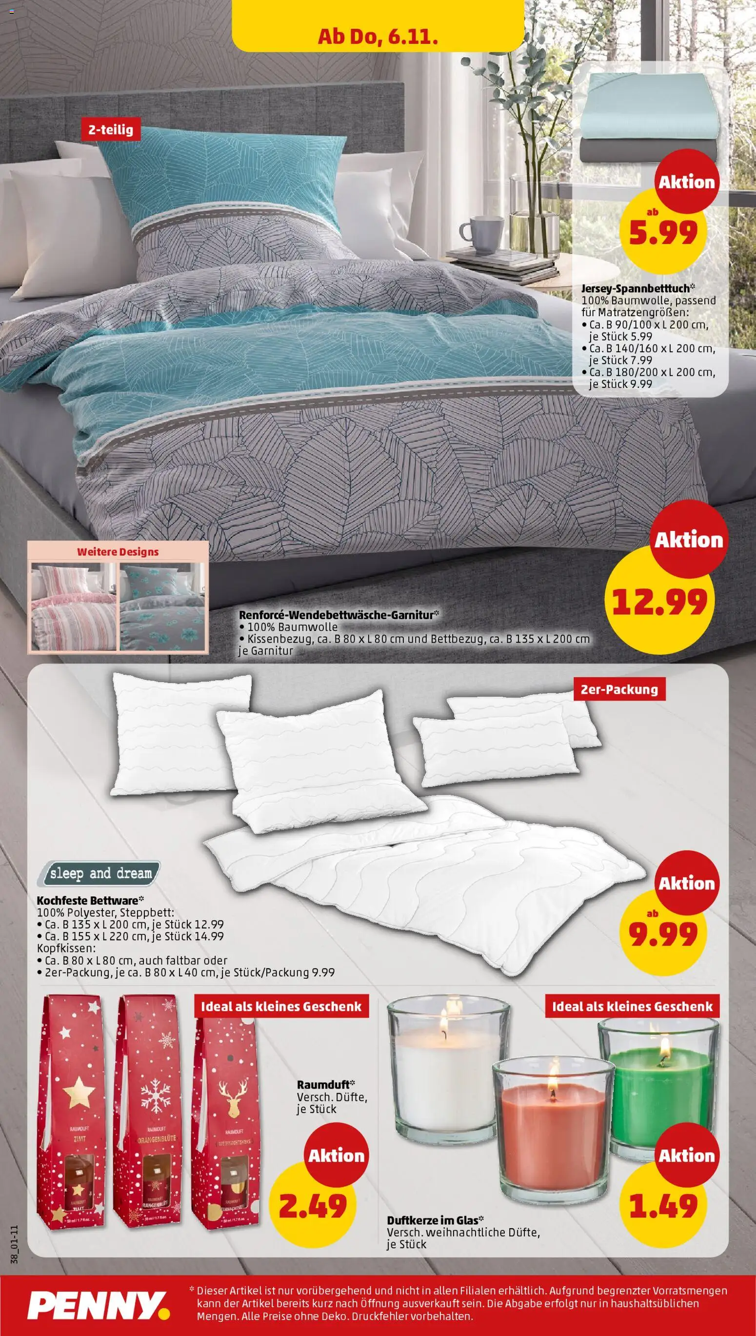 Penny Prospekt 	 – gültig ab 03.11.2025 | Seite: 40 | Produkte: Kopfkissen