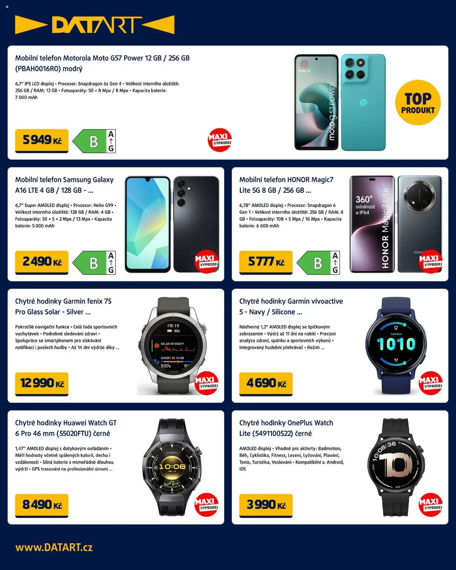 Datart leták od 12.01.2026 | Strana: 2 | Produkty: Telefon, Samsung, Baterie, Chytré hodinky