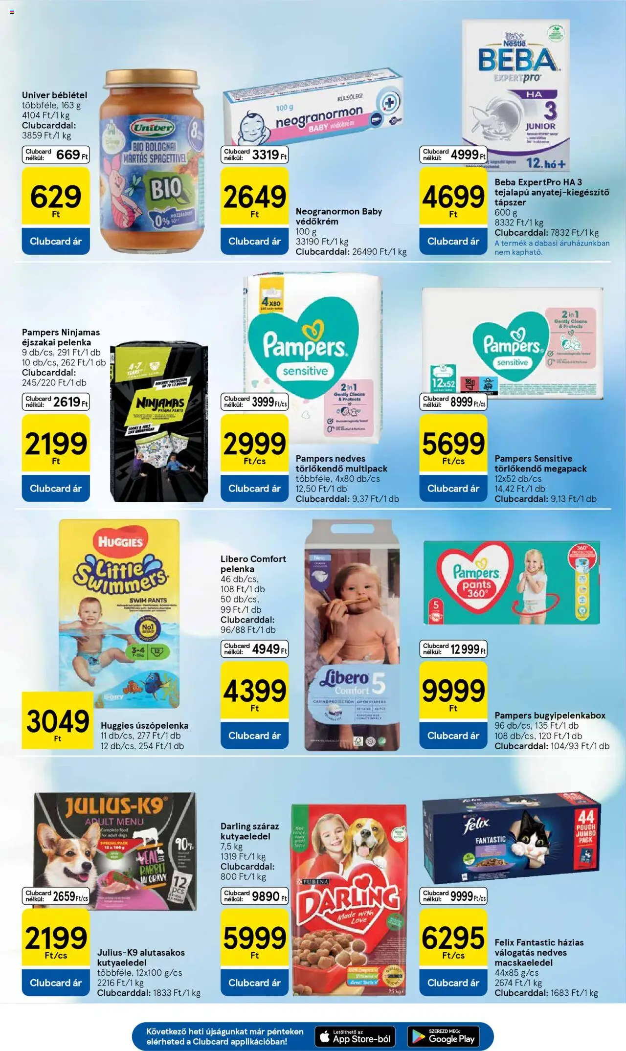 Tesco akciós ujság - amely érvényes a következő dátumtól: 05.06.2025 | Oldal: 7 | Termékek: Pampers, Kutyaeledel, Törlőkendő, Nedves törlőkendő